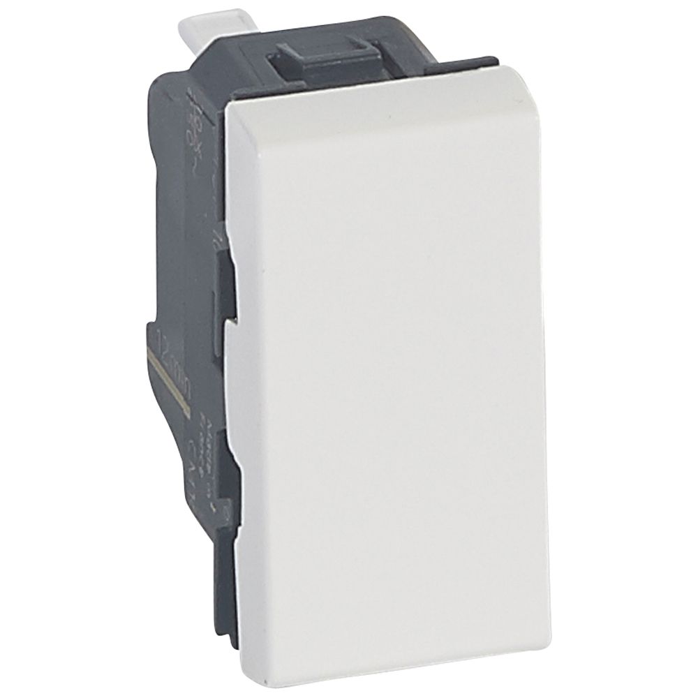 Interrupteur ou va-et-vient 10AX 250V~ Mosaic 1 module - blanc antimicrobien