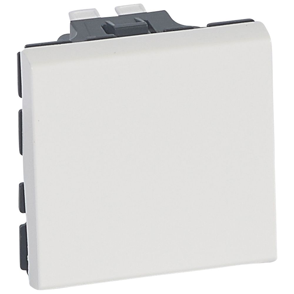 Interrupteur ou va-et-vient 10AX 250V~ Mosaic 2 modules - blanc antimicrobien