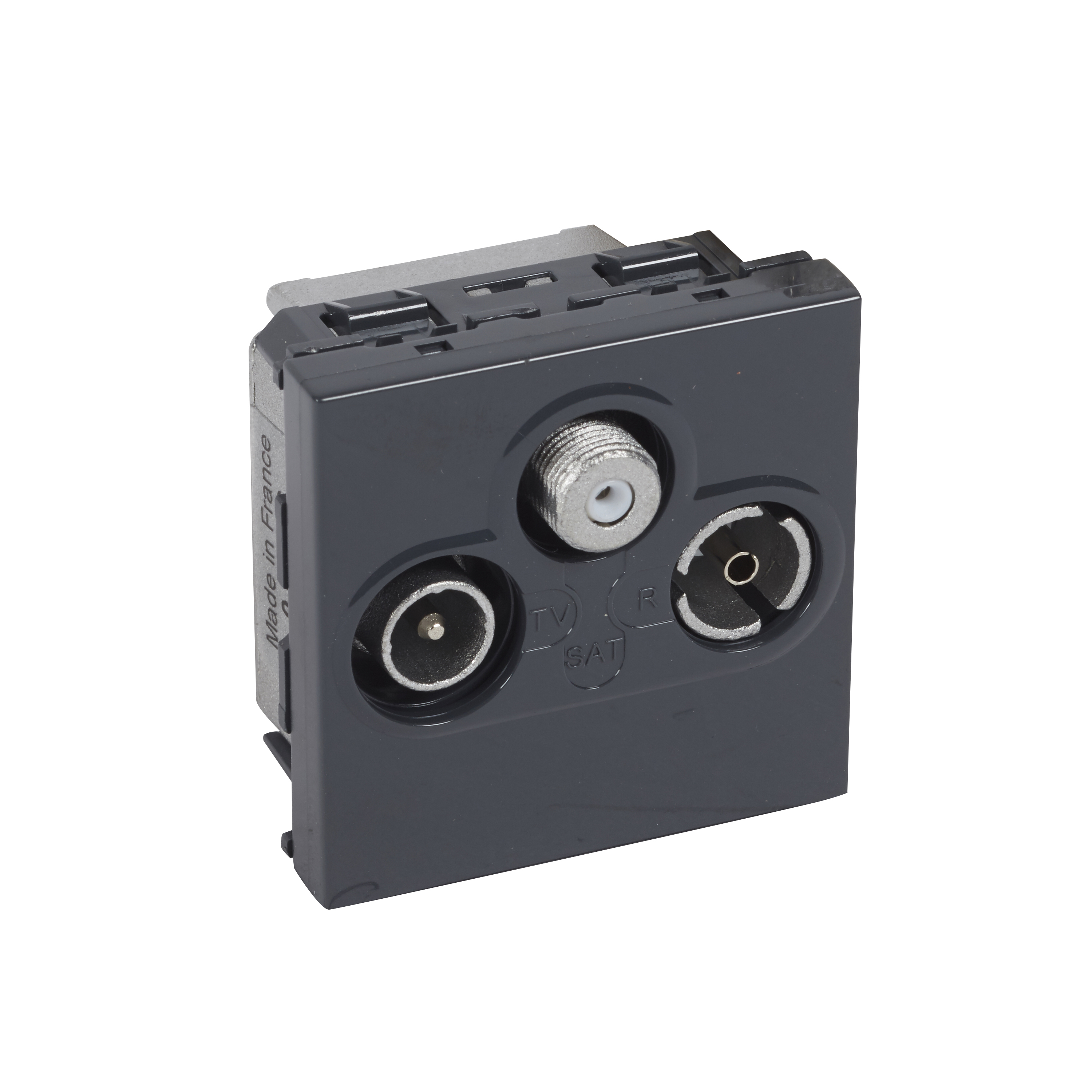 Prise TVRSAT Mosaic FM et DAB+ 2 modules anthracite 079186 — free download