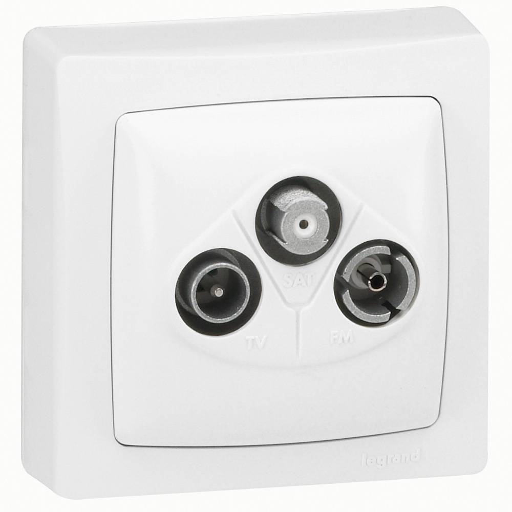 Legrand Plexo Base Modulare Impermeabile IP55 Per TV-R-SAT – PL-COMP E/S BASE UNIC