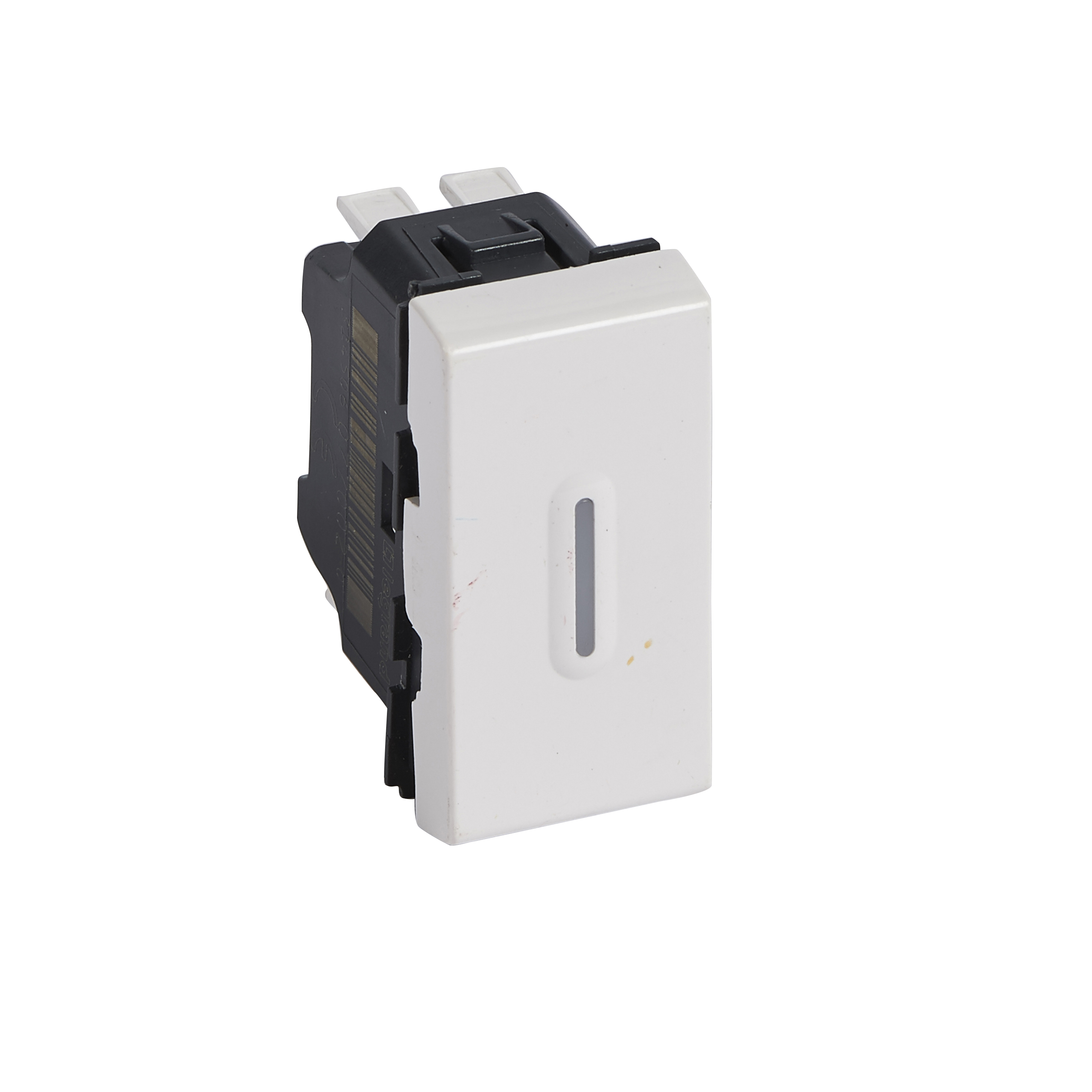 Interrupteur ou va-et-vient à voyant 10AX 250V~ Mosaic 1 module - blanc