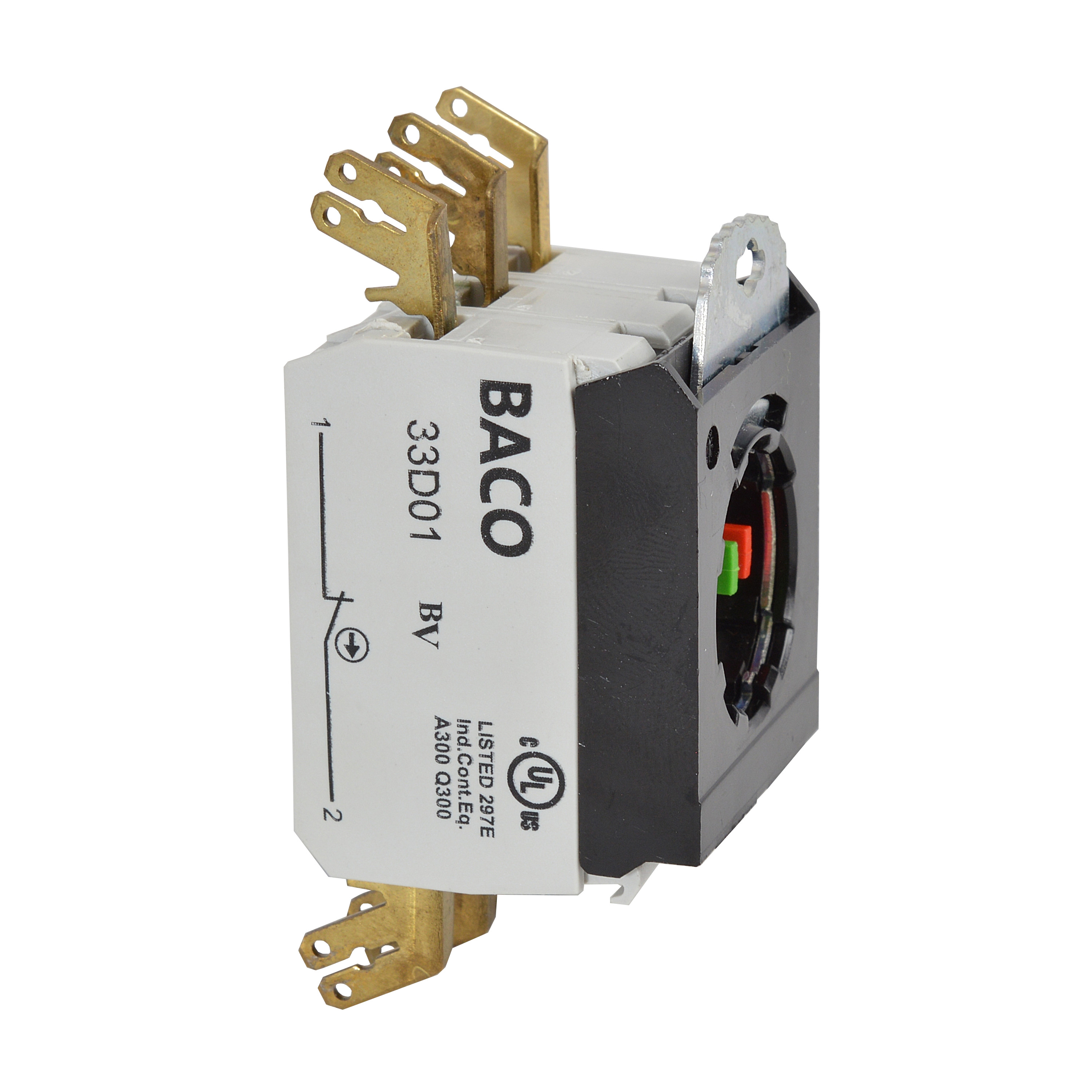 BACO Bouton-Poussoir - Etrier 3 positions + 1 Contact NF + 2 Contacts ...