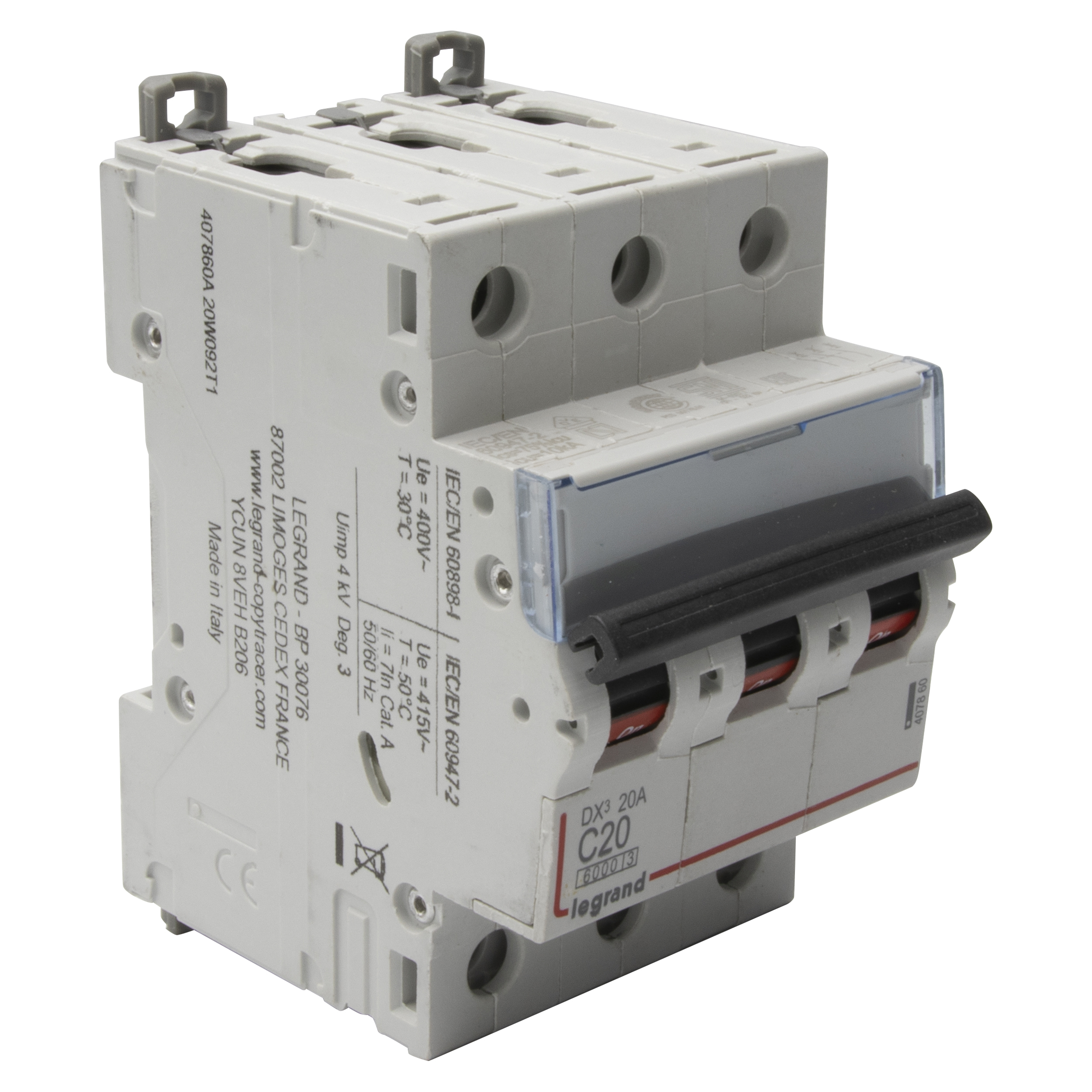 Interruptor magnetotérmico DX³6000 10kA tornillo de entrada alta y