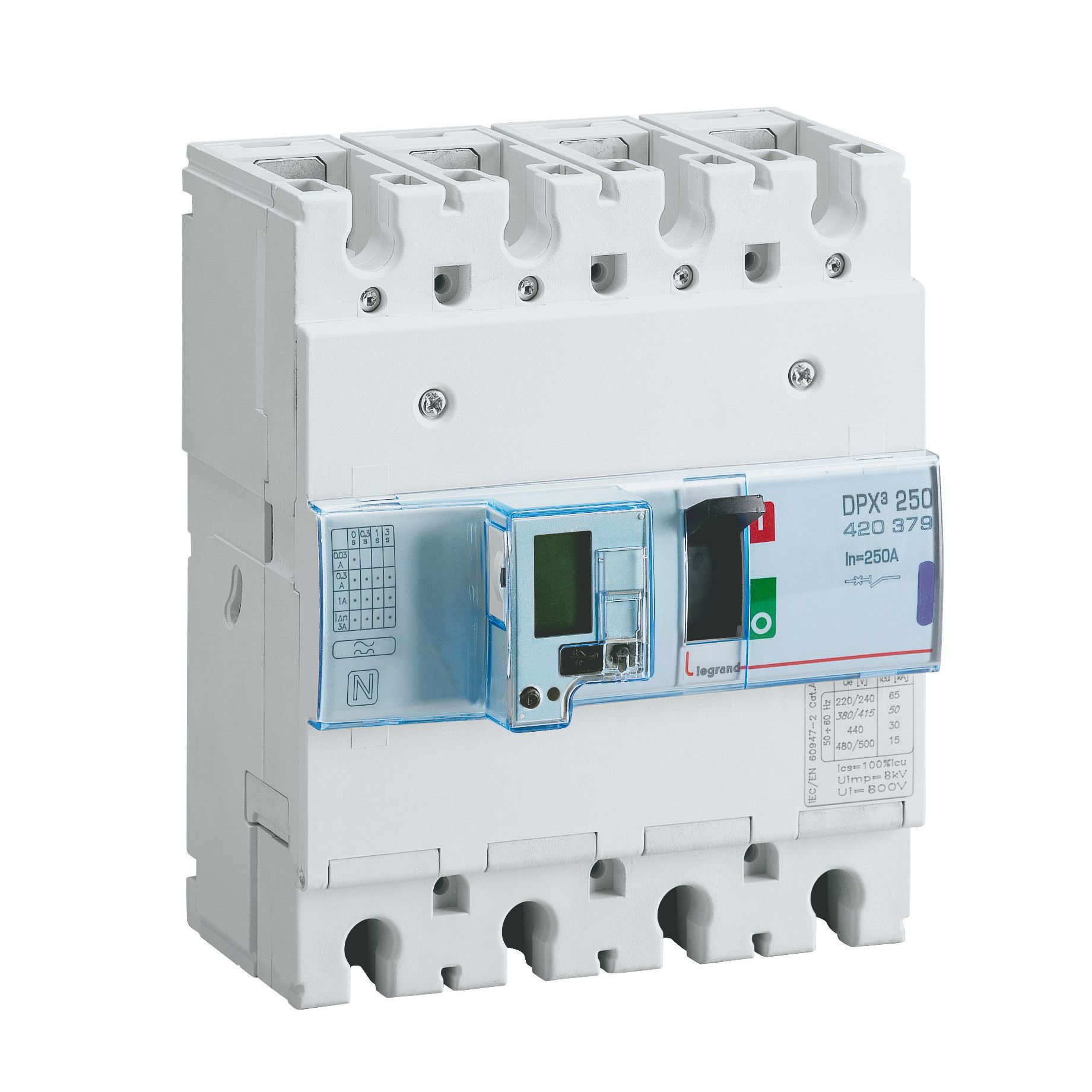 Legrand 411188 Interruttore Automatico Magnetotermico DX3 4P 30mA C25 - Qualità Professionale
