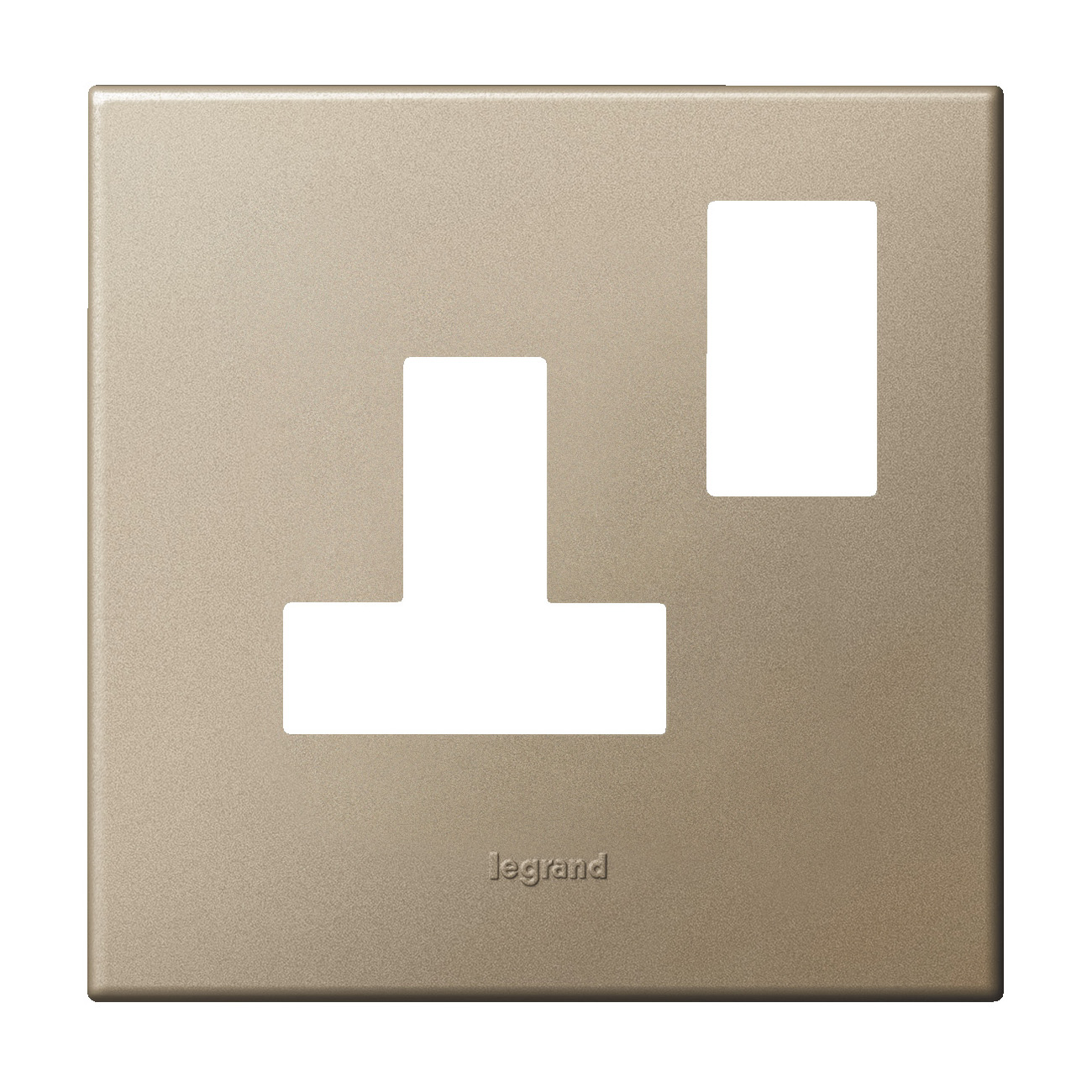 Arteor Surround Plate for 1 Gang 5A/13A Switched Socket Outlet Champagne, 571327, 3414971242517