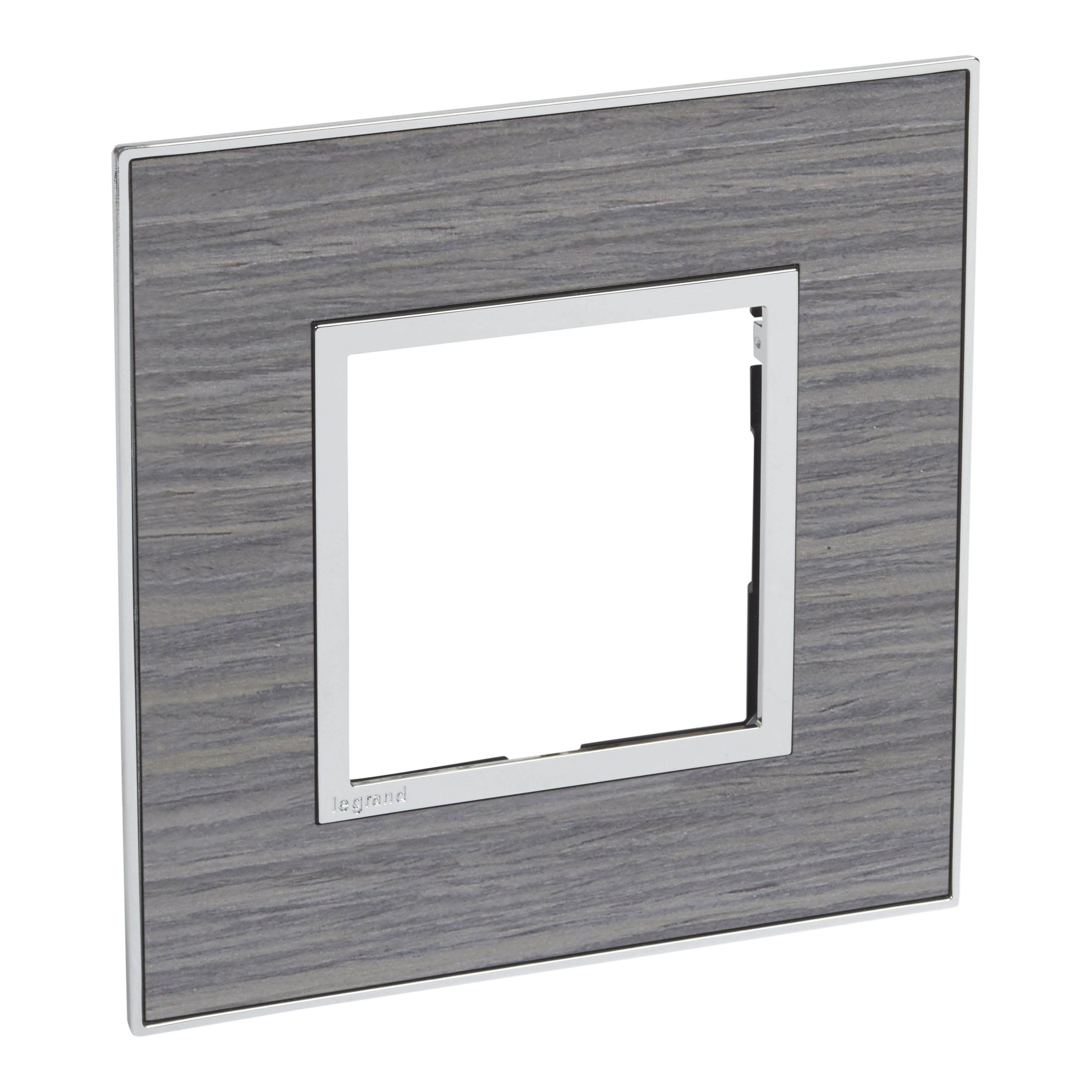 British standard plate Arteor square version 2 modules - wood grey oak, 571392, 3414971244467