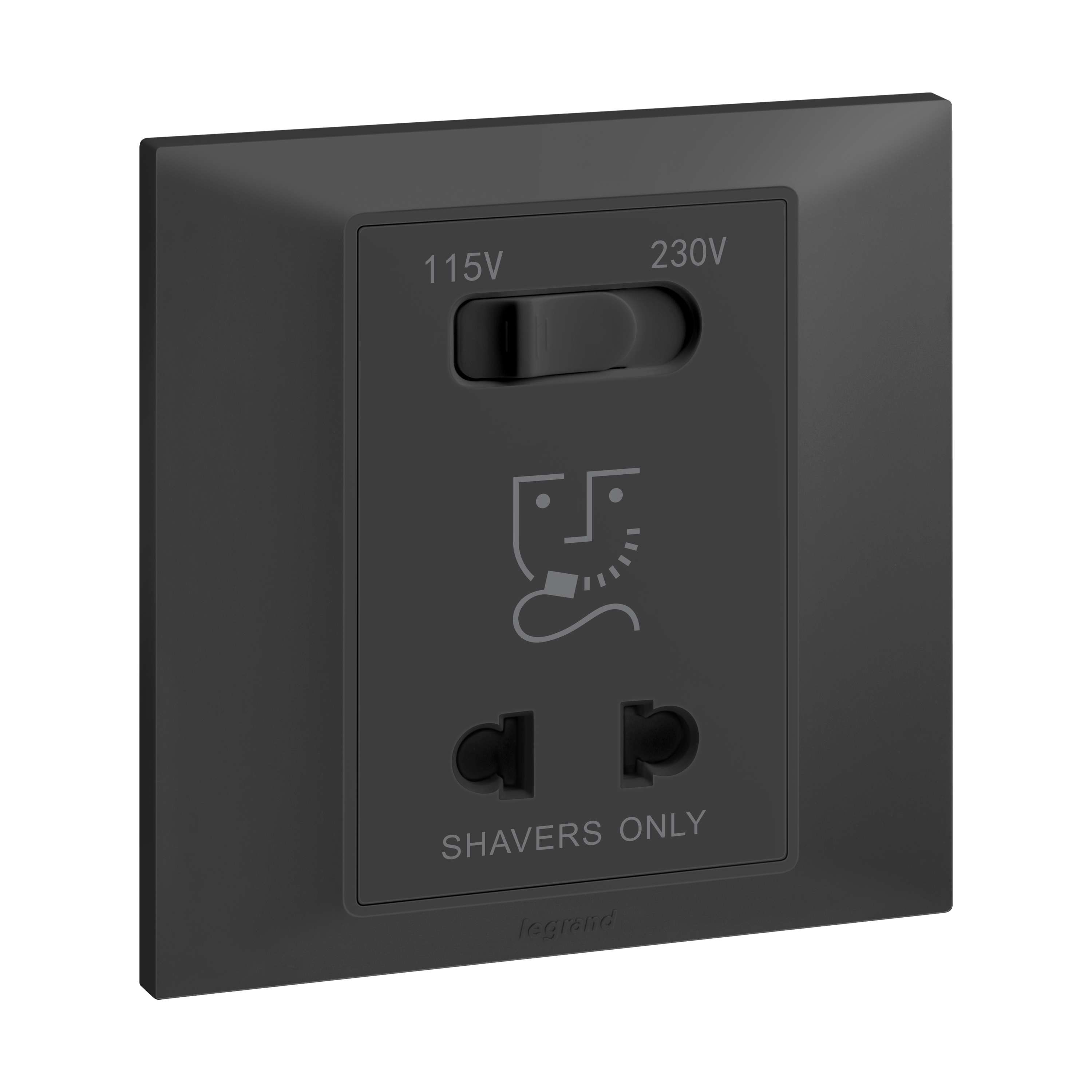 Belanko S - Shaver socket - 1 gang - Anthracite | 617708 ...