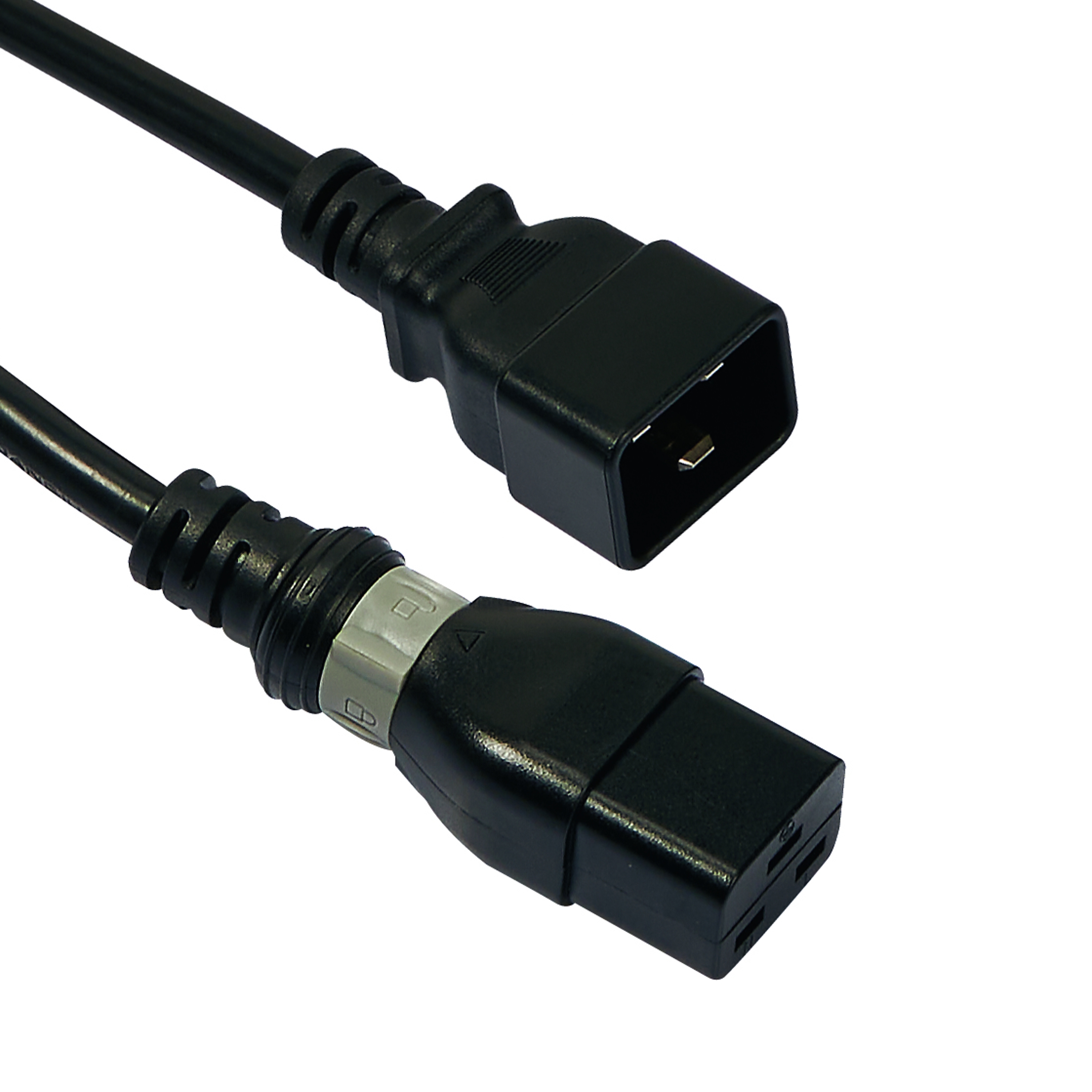 Cable alimentación para PDU, conector C20 A C19 Largo 1 metro Negro, 644201, 3414971982666