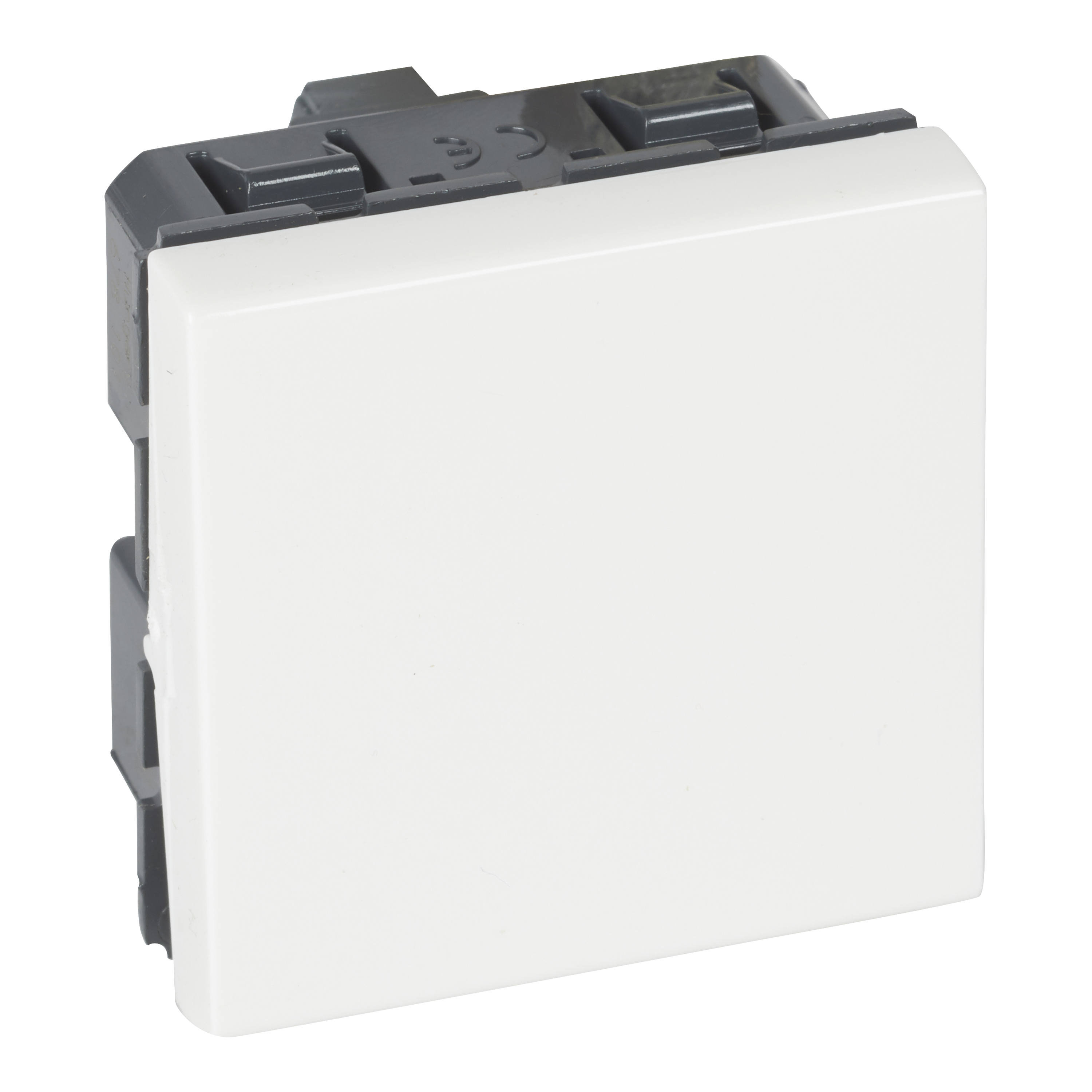 Installation switch - White modular rocker switch - 10 AX AC rating ...