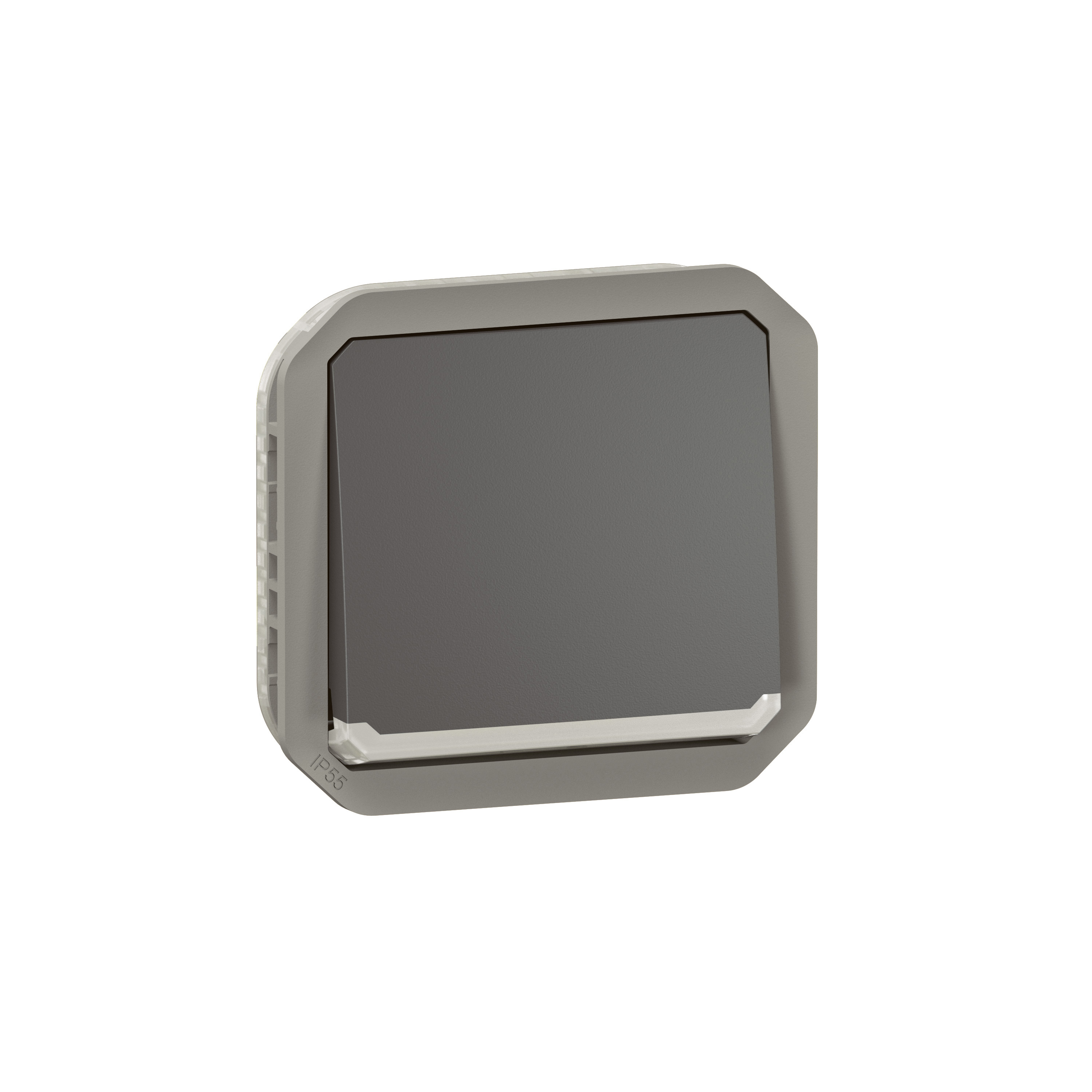 Schneider Electric Mureva Styl - Interruttore Va E Vieni 10A Bianco, IP55, IK08, Per Esterno E Garage, Impermeabile E Resistente, Montaggio A Parete