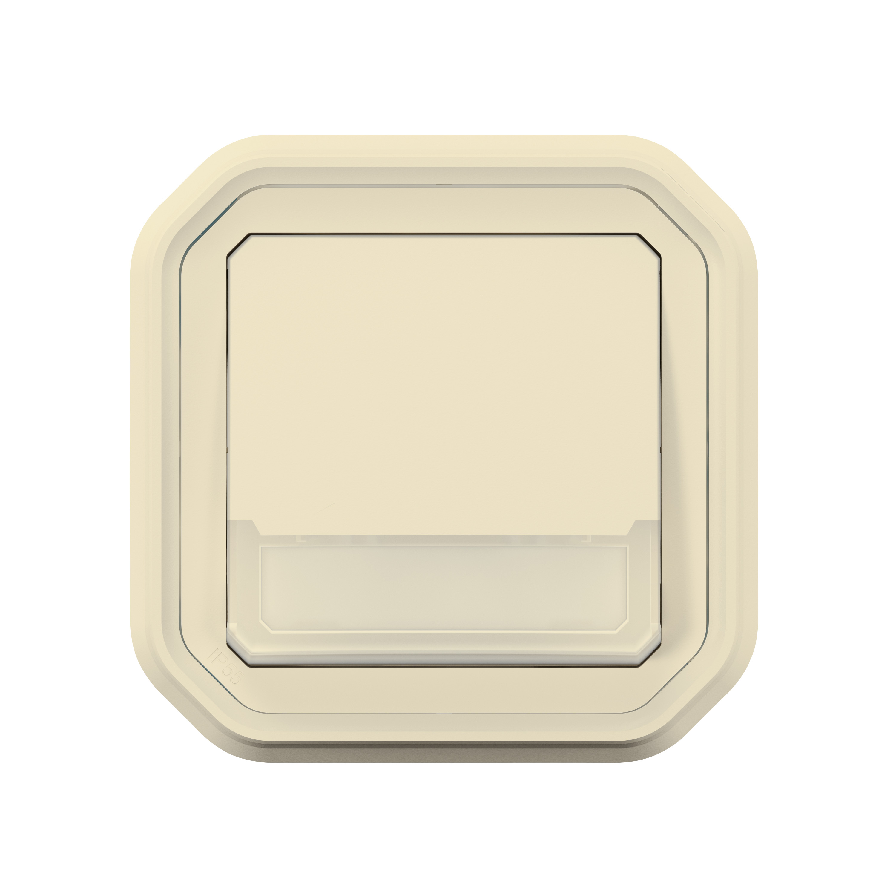 Legrand 069634 - Bouton Poussoir Inverseur étanche IP55 Avec Voyant, NO+NF, Blanc, Pour Installation Extérieure