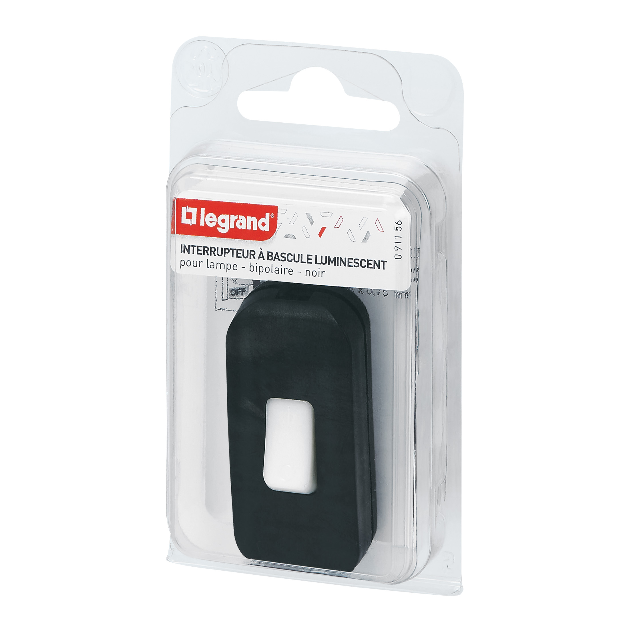 Lot De 4 Caches Pour Interrupteurs à Bascule - ABS Noir - Dimensions 48x24 Mm - Clipser - Pour Panneaux Standards - Finition Propre