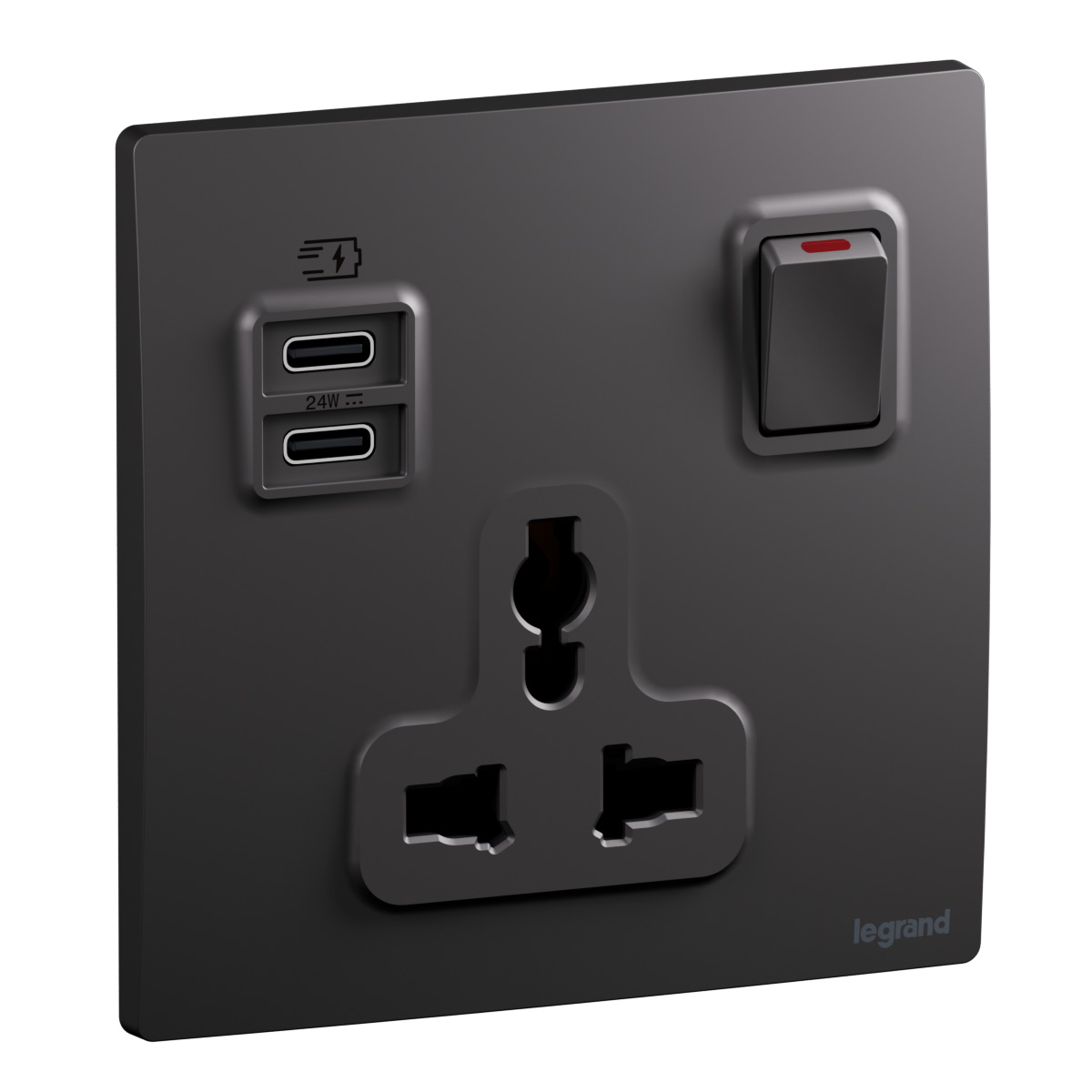 1G Multistandard Switched Socket - Mallia Senses - Dual USB-C 24W ...