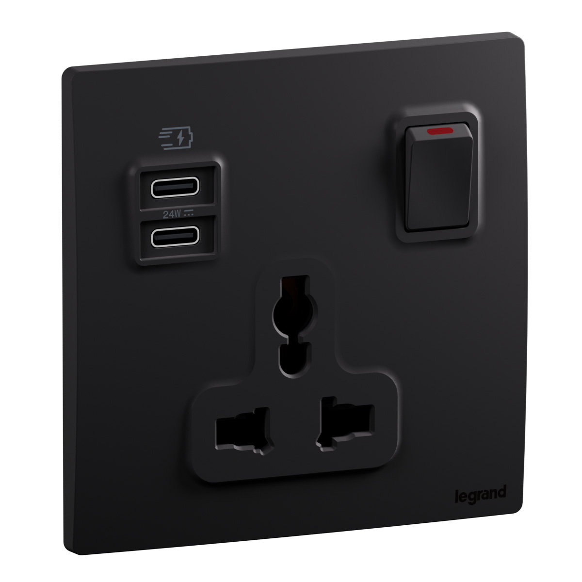 1G Multistandard Switched Socket - Mallia Senses - Dual USB-C 24W ...