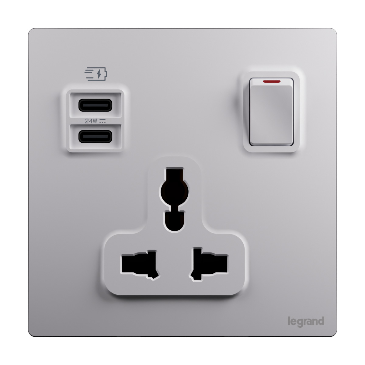 1G Multistandard Switched Socket - Mallia Senses - Dual USB-C 24W ...