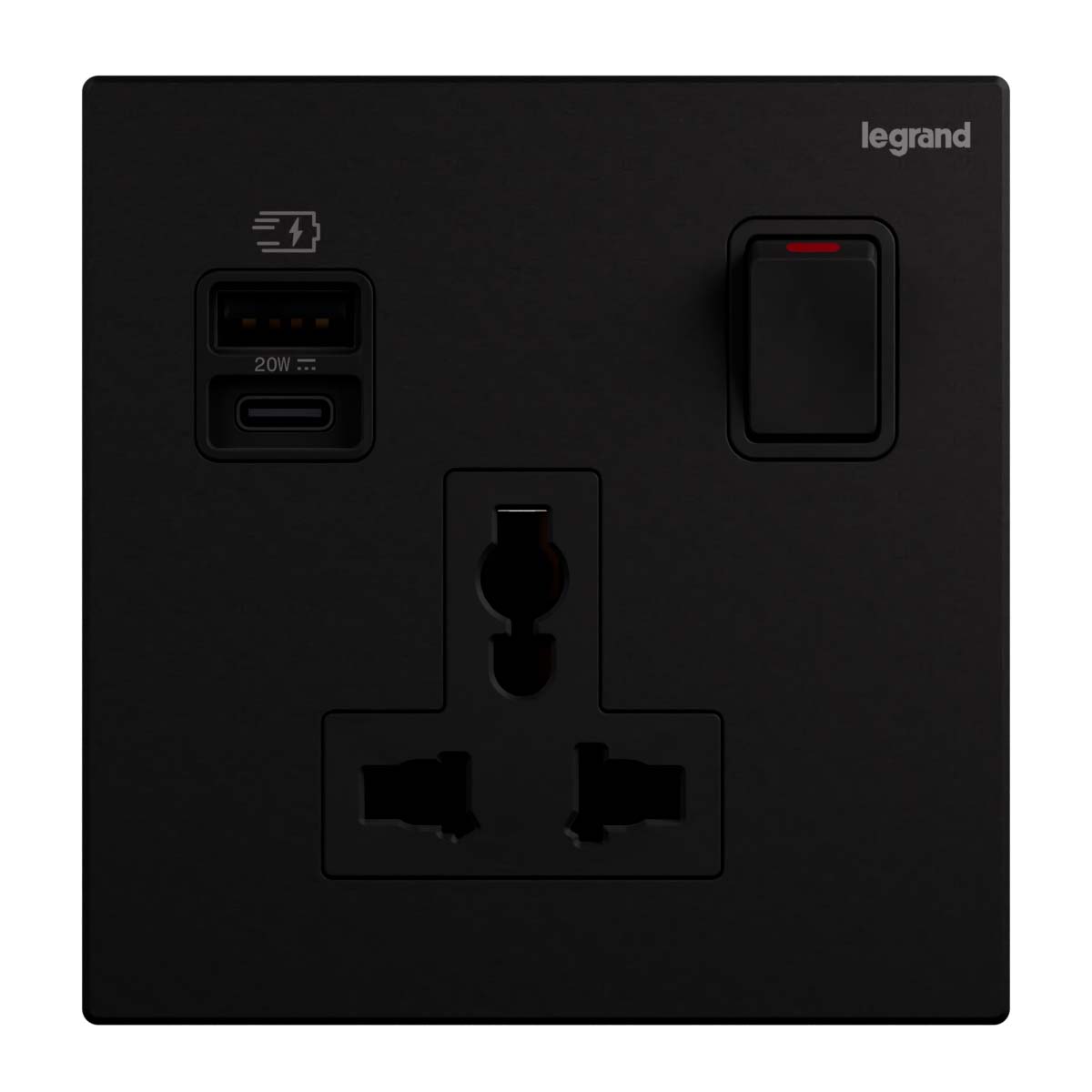 1G Multistandard Switched Socket - Galion - USB A+C 20W Output - Power ...