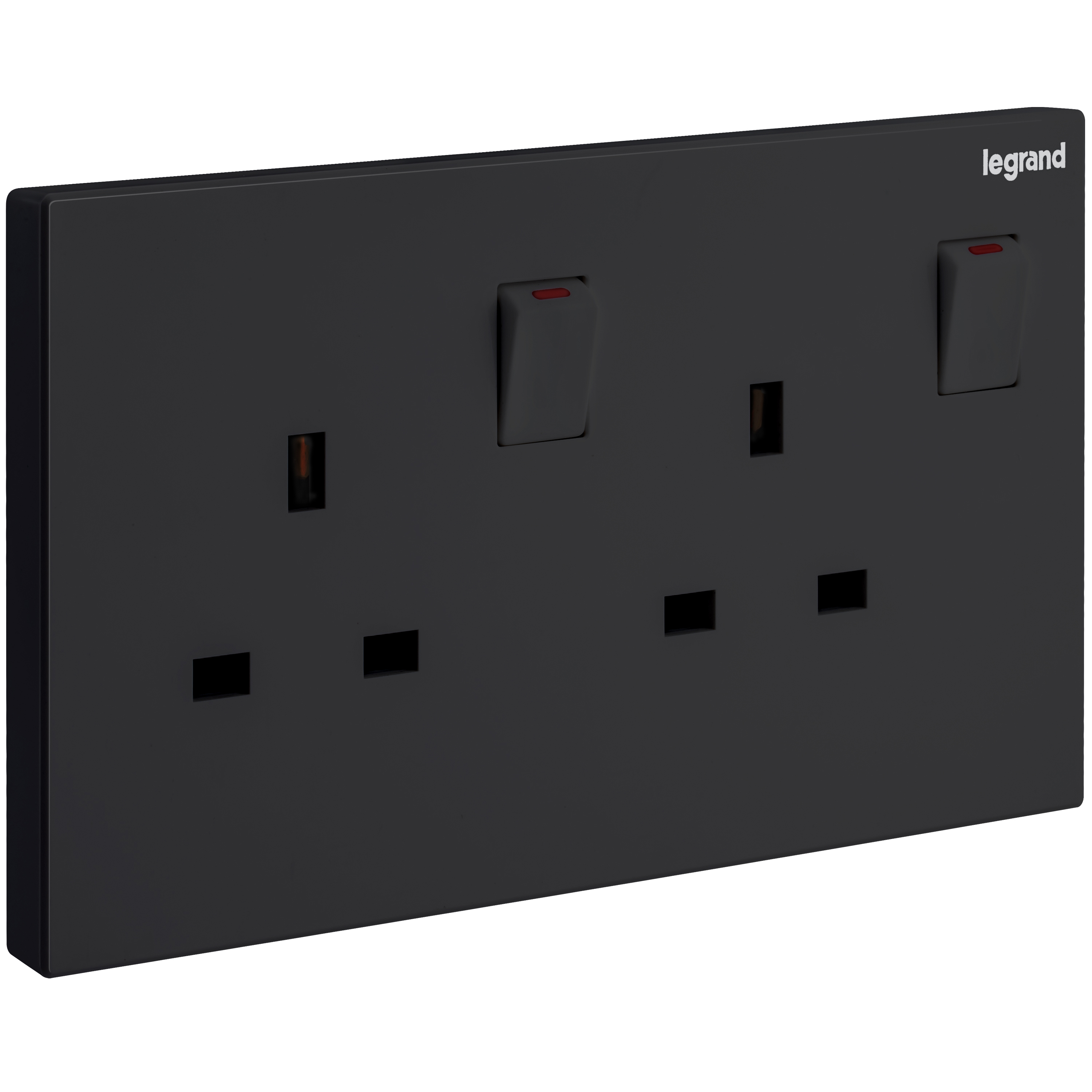 Galion 2 Gangs British Standard 13A Double Pole Switched Socket 