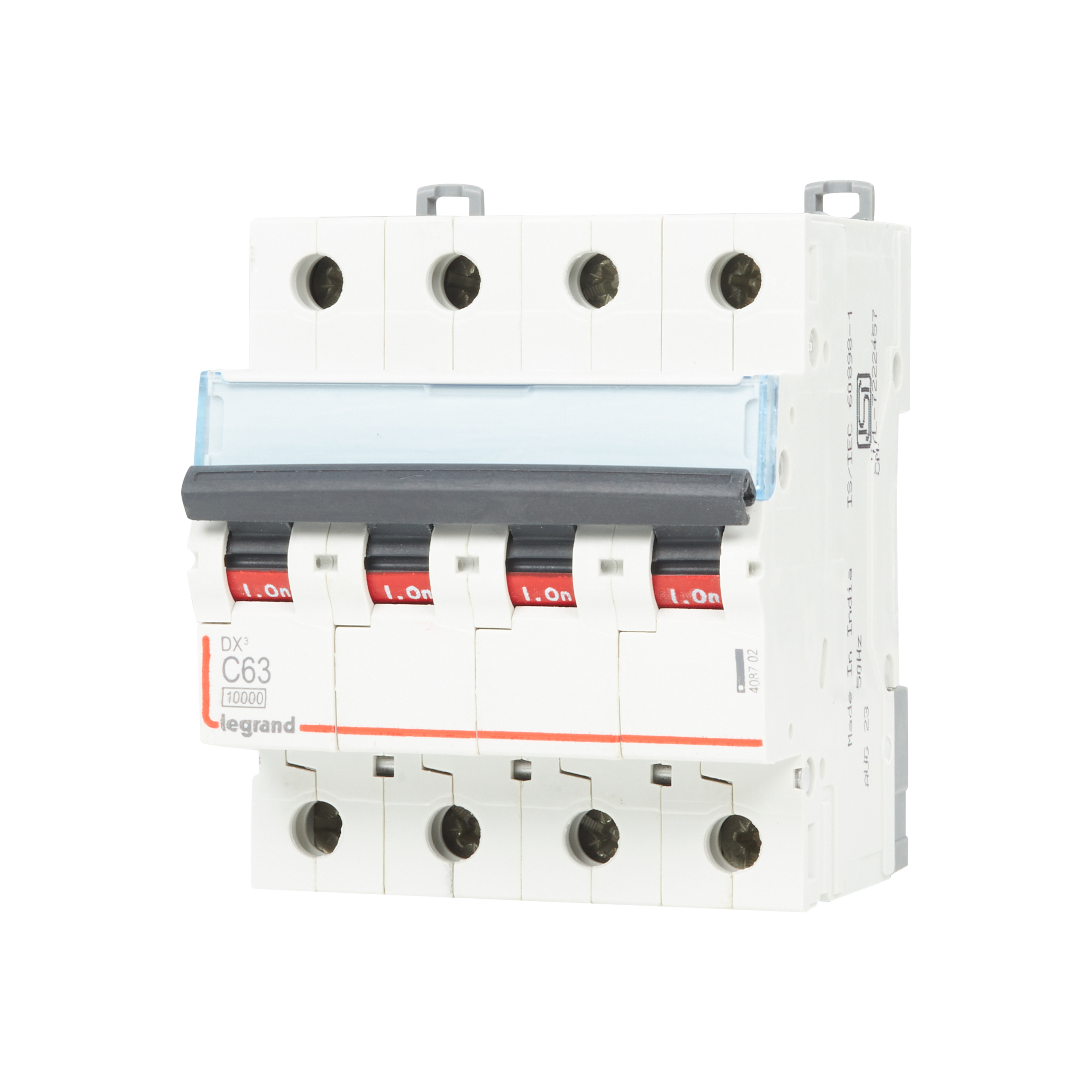 MCB DX³ 4P C63 10000A - 10000A breaking capacity - IP20