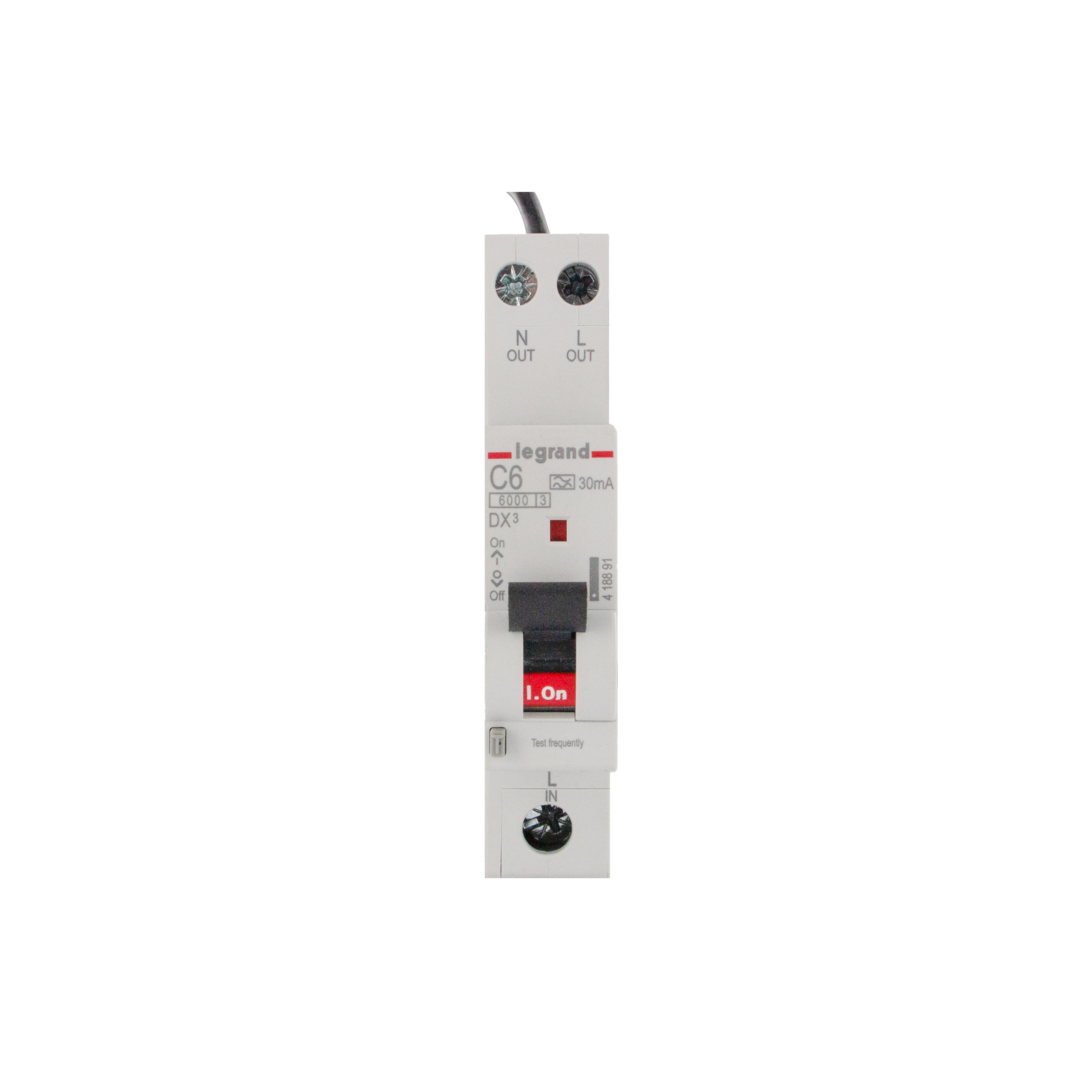 Disjoncteur Hager MYN506 – Magnétothermique 1P+N 6A, 4,5 KA, Pour Tableau