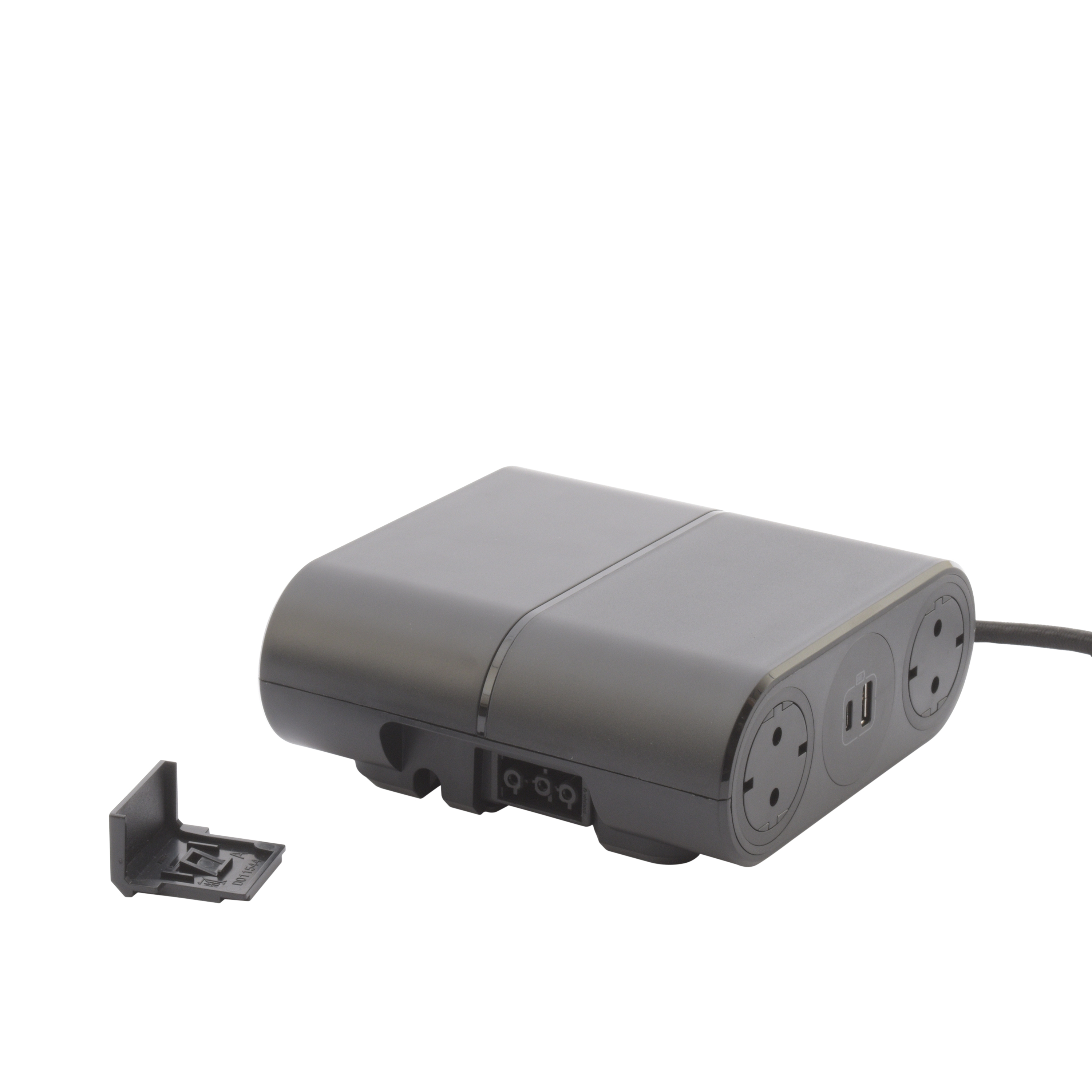 Legrand LEG50670 Presa Protetta 2P+T Con Parafulmine | 2 Porte RJ45 E Cavo 1,5m | Protezione Per Fulmini E Sovratensioni