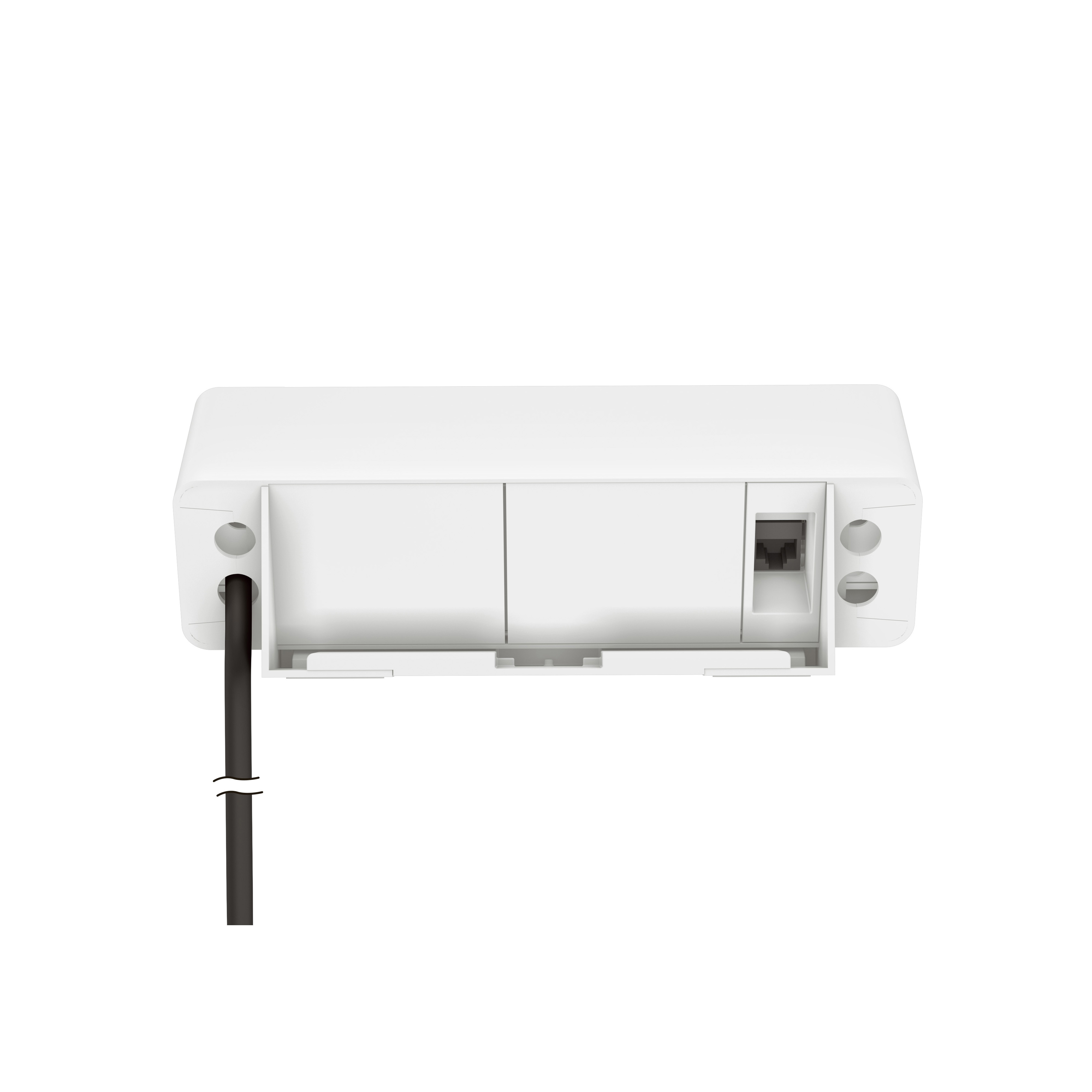 Multiprise équipée de 2 prises Schuko, 1 chargeur USB A+C 15W, 1 RJ45 ...