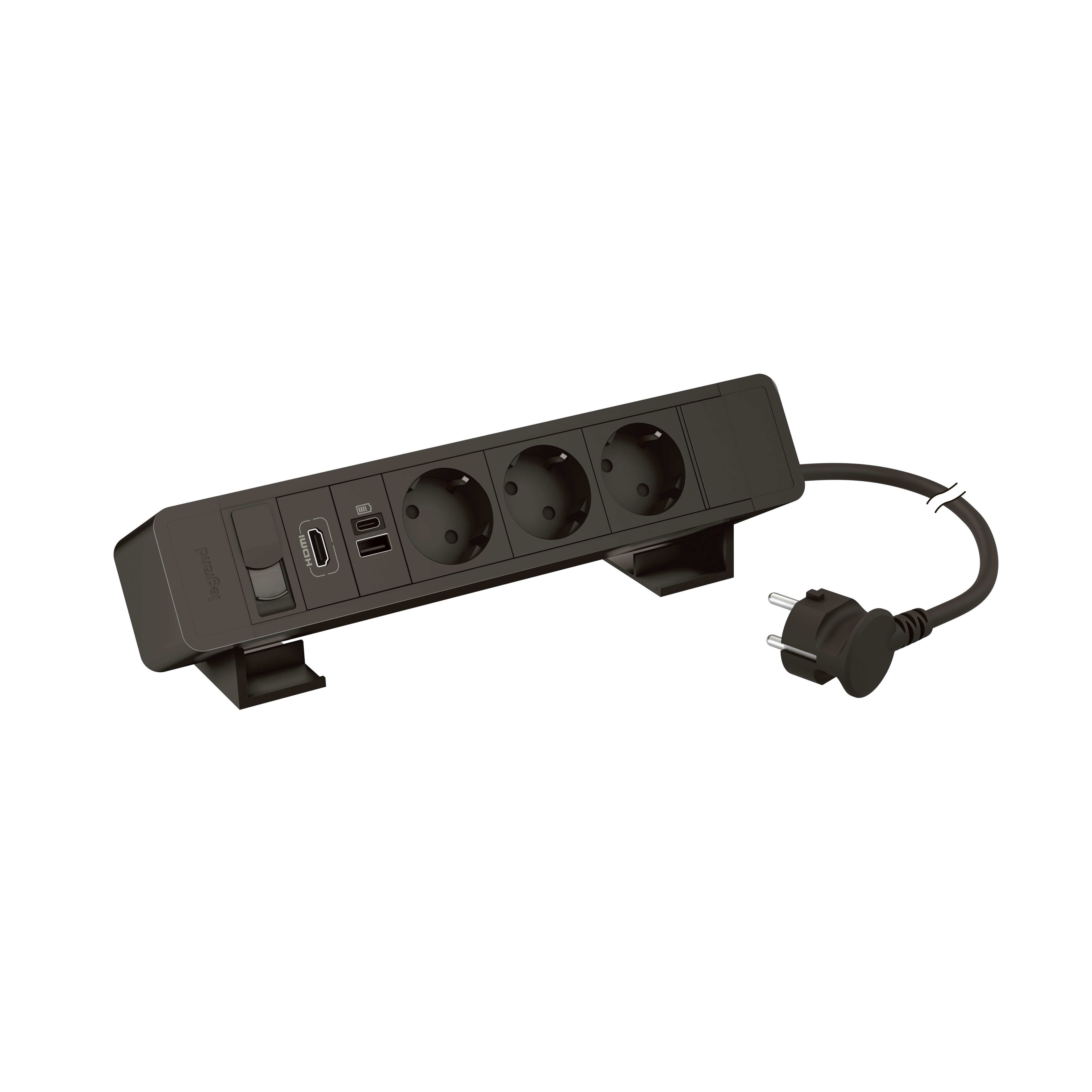 3 prises Schuko, 1 chargeur USB A+C 15W, 1 RJ45 catégorie 6, 1 HDMI ...