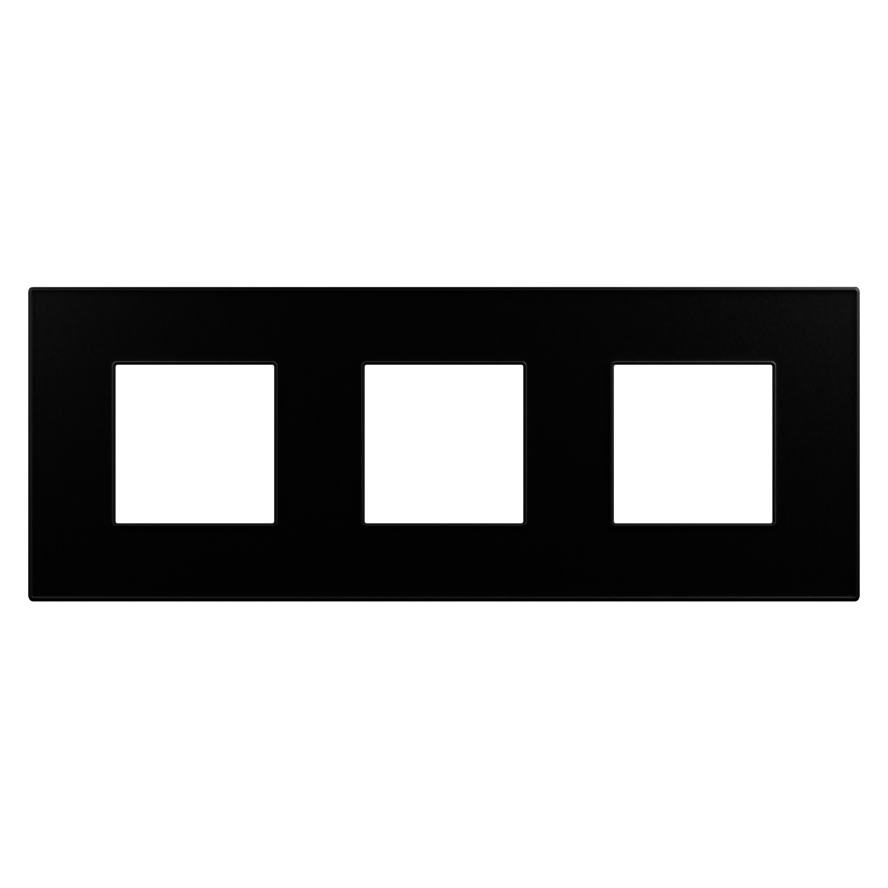 Arteor Advance - 3x2 modules French/Schuko plate frosted black - 6 ...