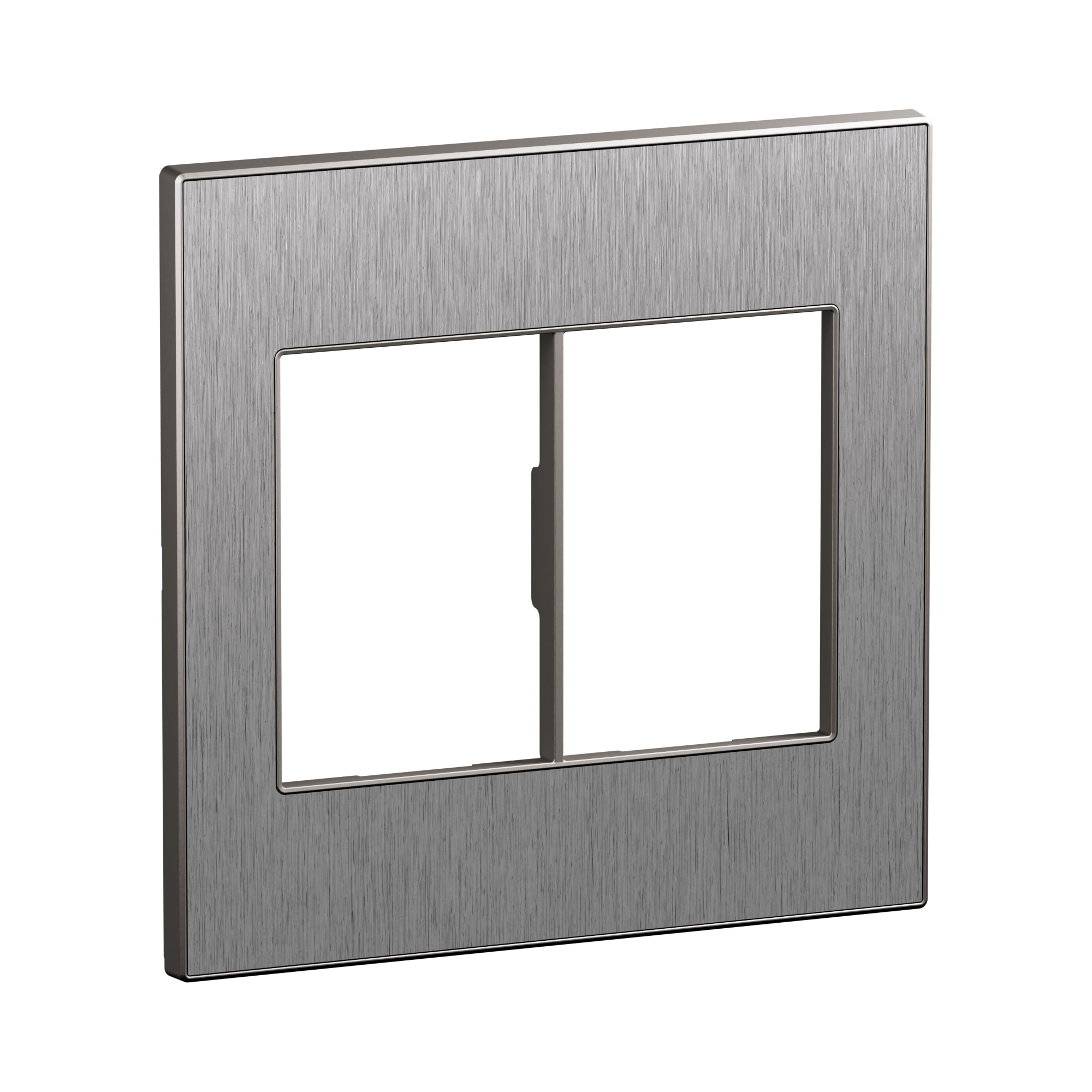 Arteor Advance - 4x4 US plate for 2x3 modules brushed stainless steel ...