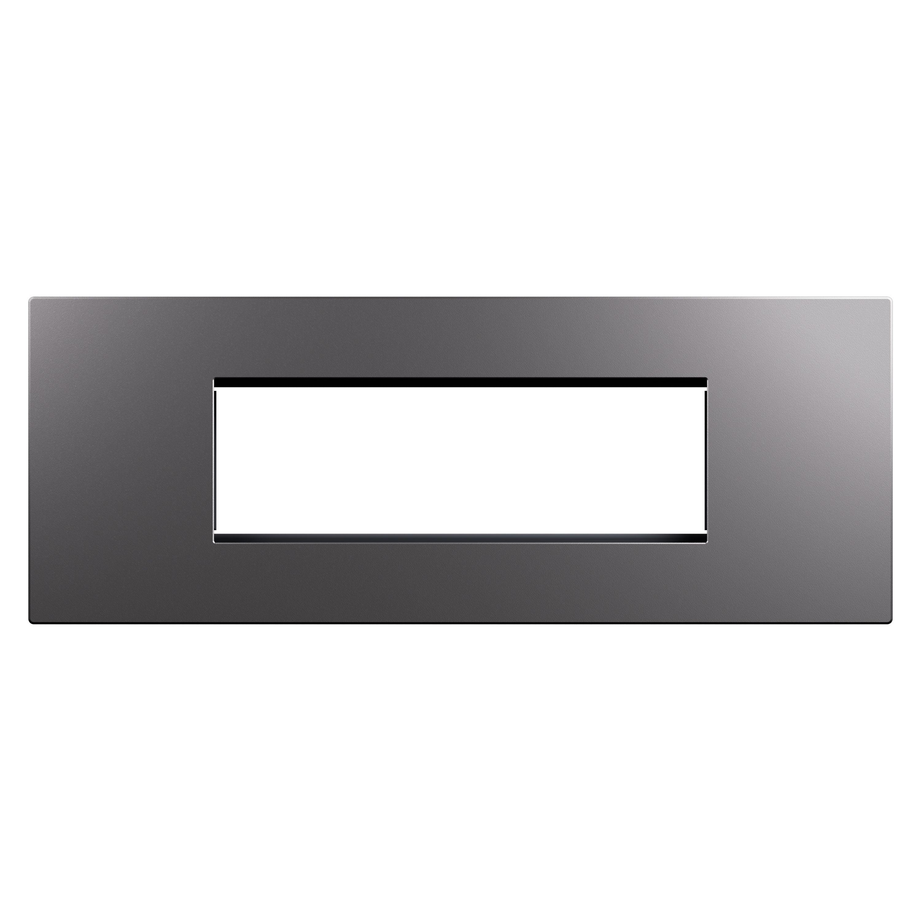 Arteor Advance - 6 modules plate+frame solid aluminum - Horizontal 6 ...
