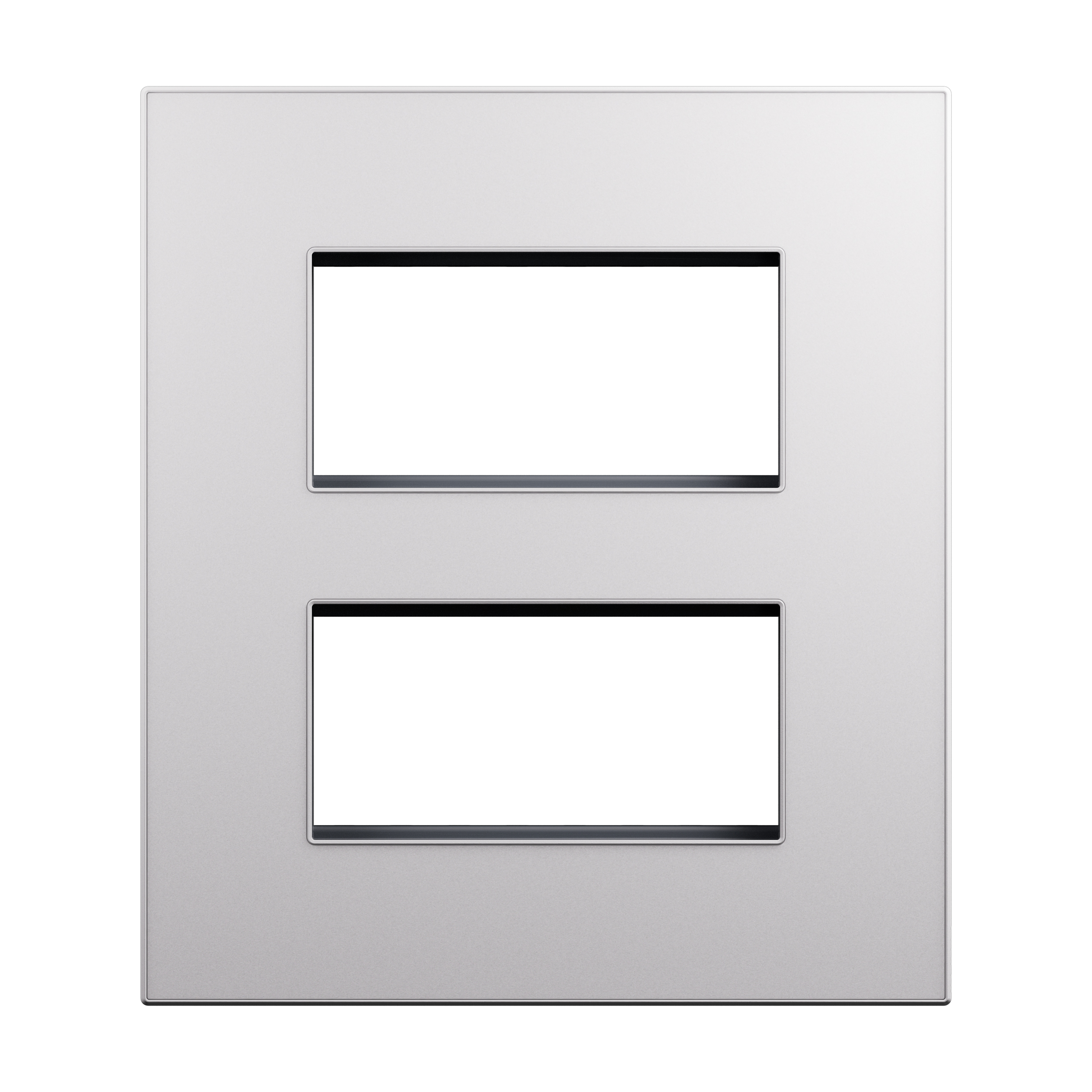 Arteor Advance - 2x4 Modules Plate + Frame Frosted White - Horizontal ...