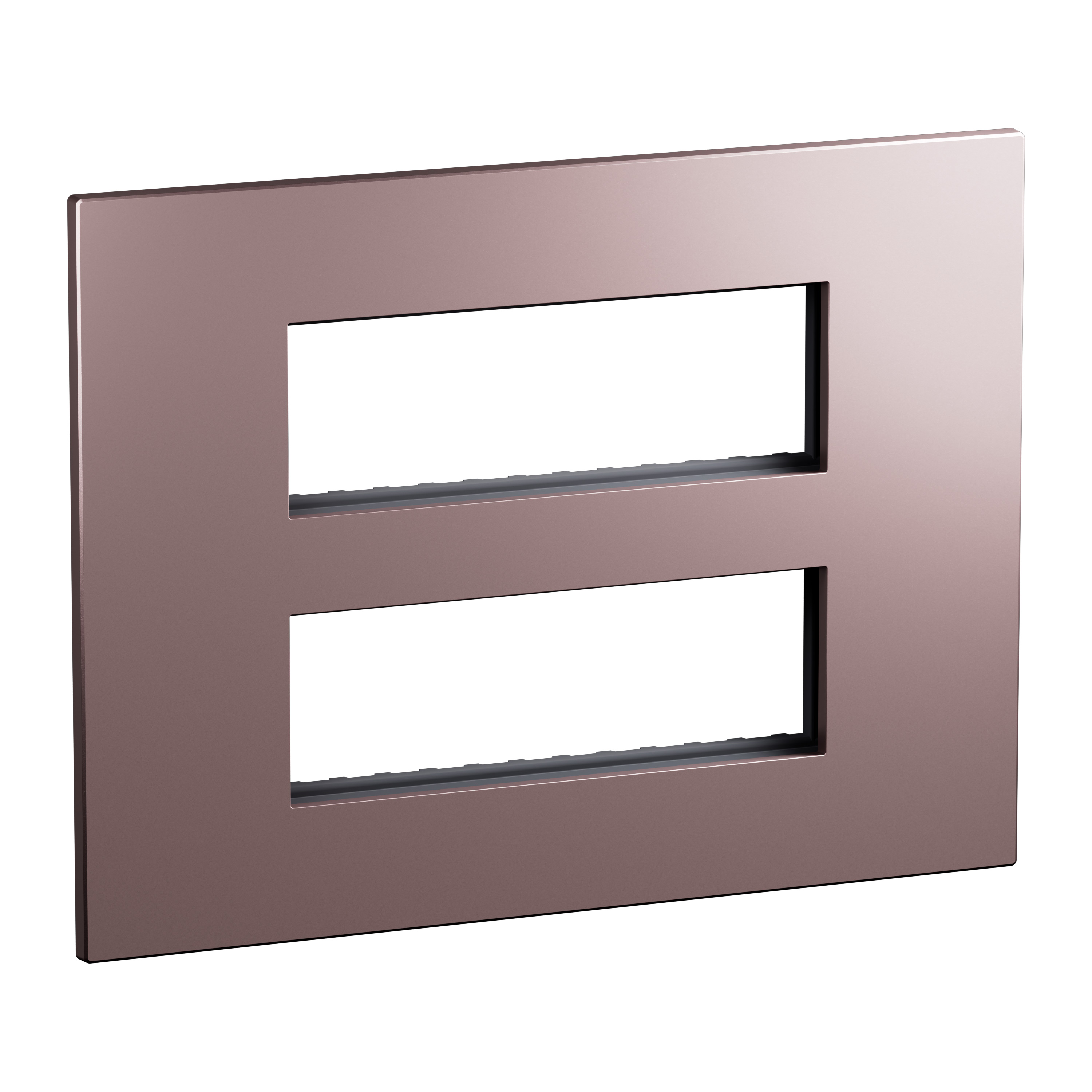 Arteor Advance - 2x6M BS plate+frame solid rose - 2x6 module cover ...