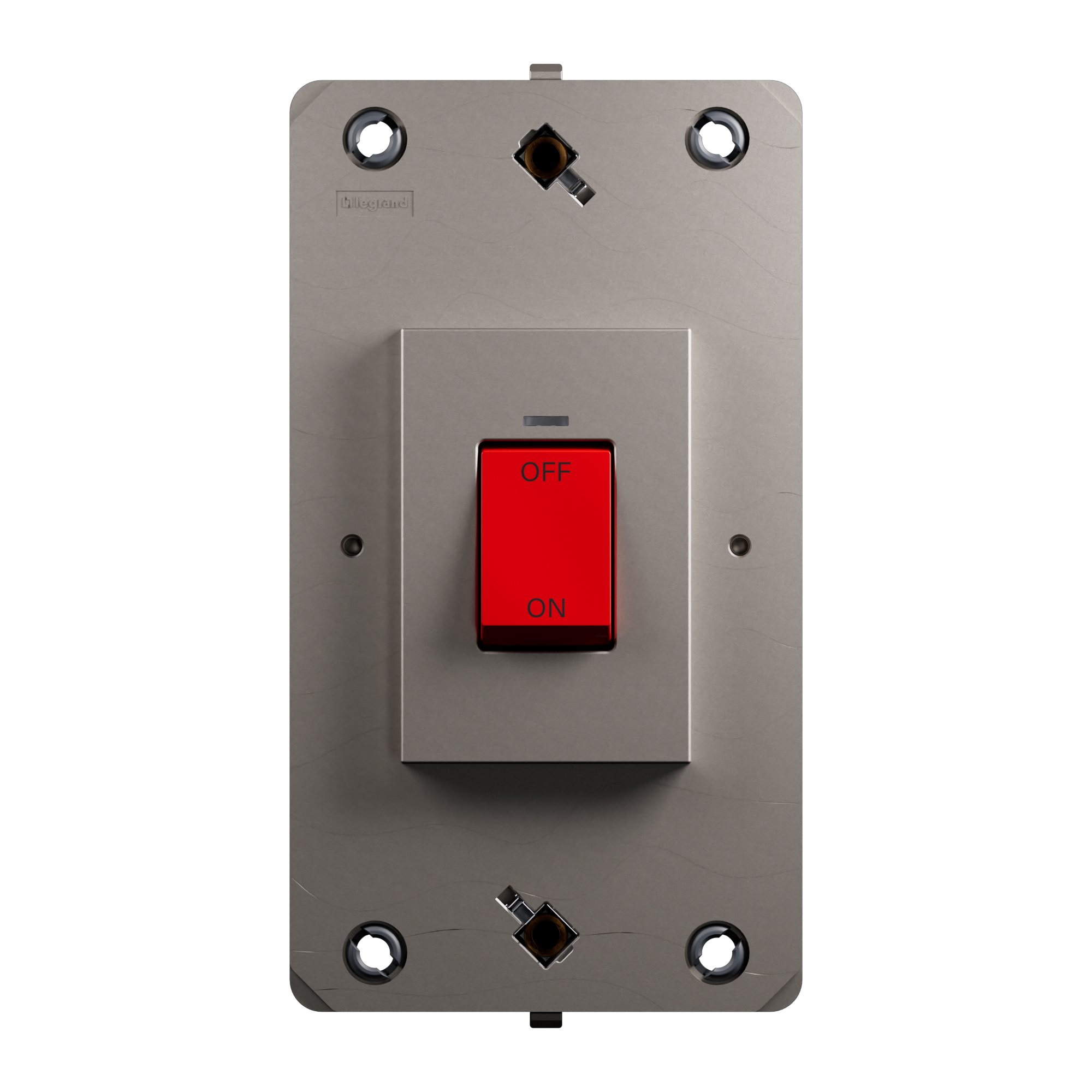 Arteor Advance - 1 gang 45A double pole switch with indicator - Matt ...