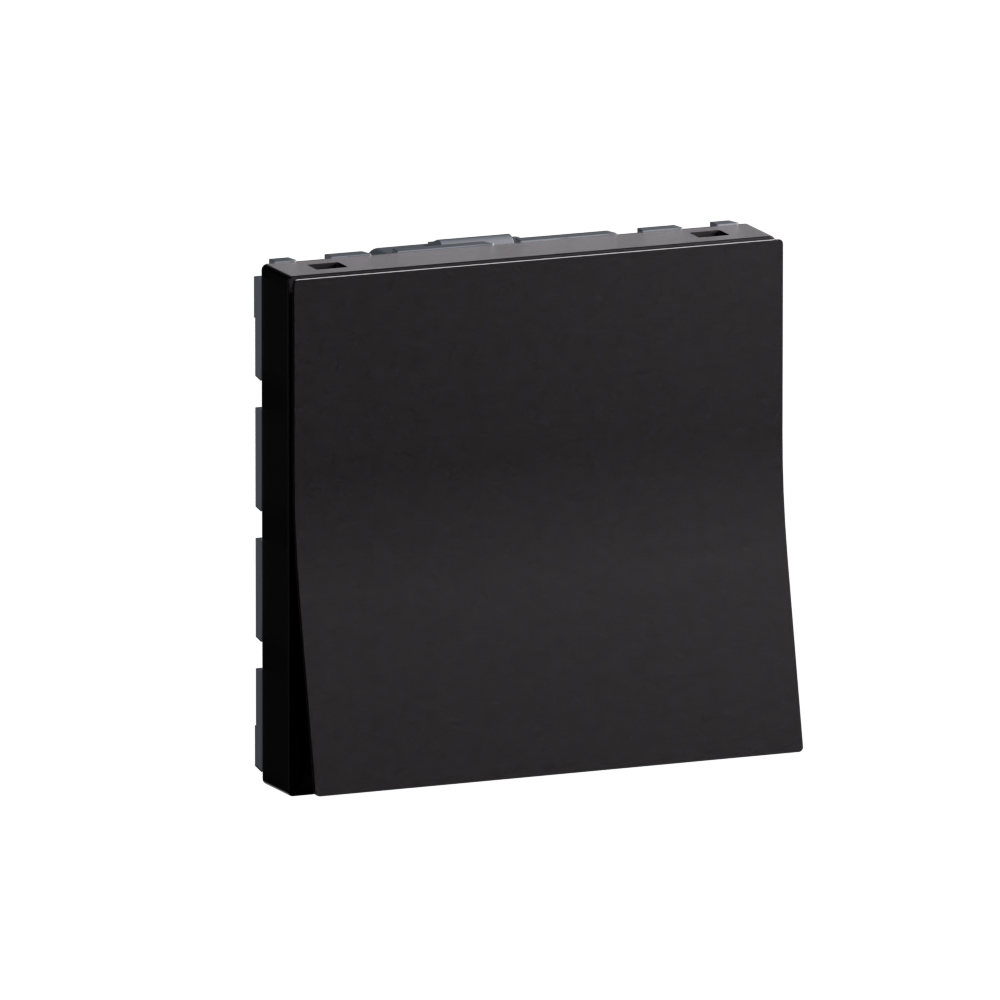 Arteor Advance - 2 modules 1 way 16AX single pole switch matt black ...