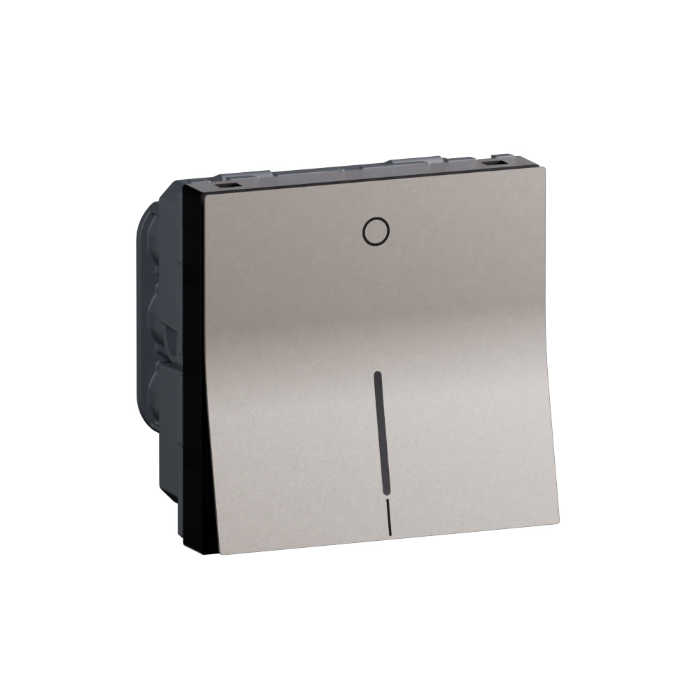 Arteor Advance - 2 modules 1 way 20AX double pole switch with indicator ...
