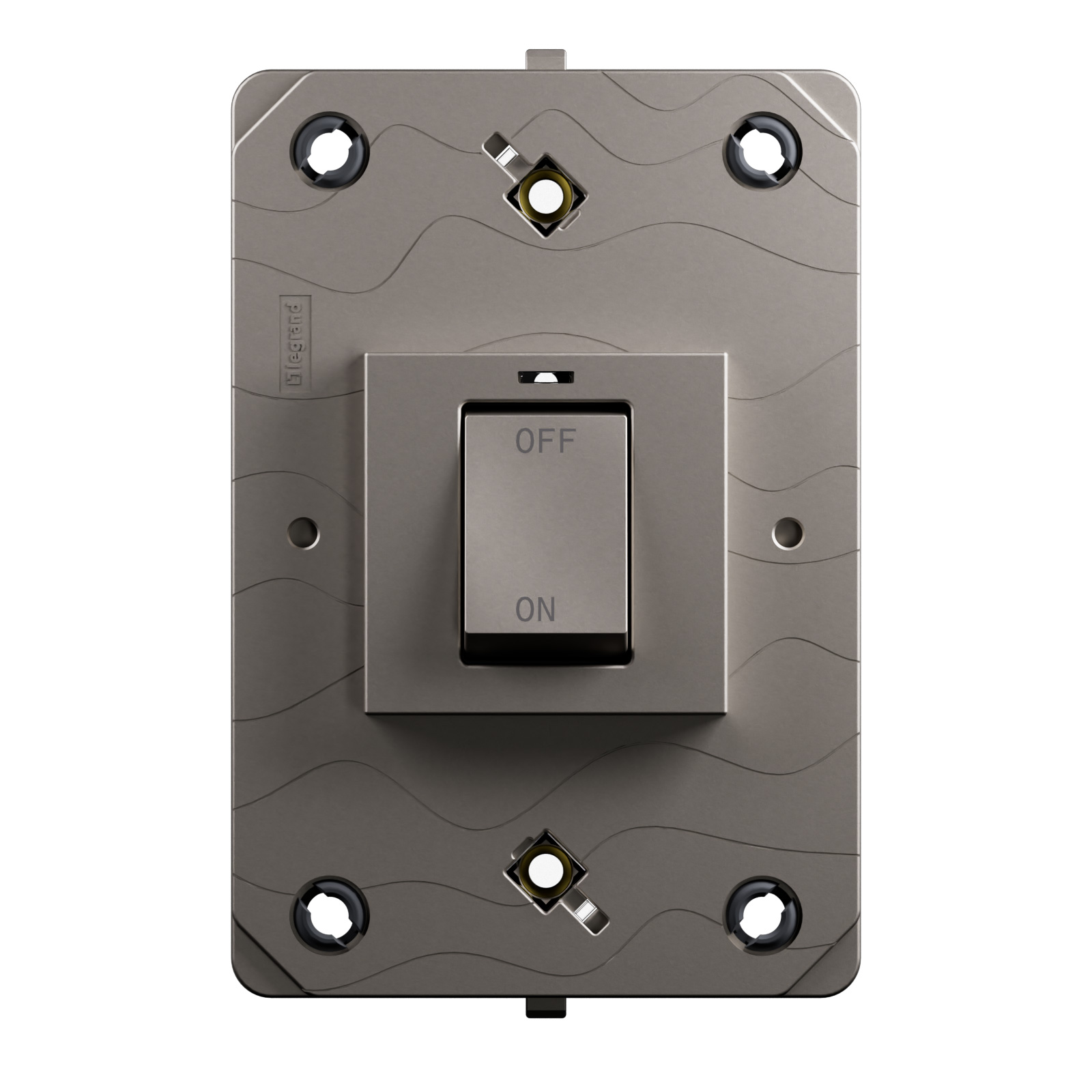 Arteor Advance - 2 modules 45A double pole switch matt titanium - High ...