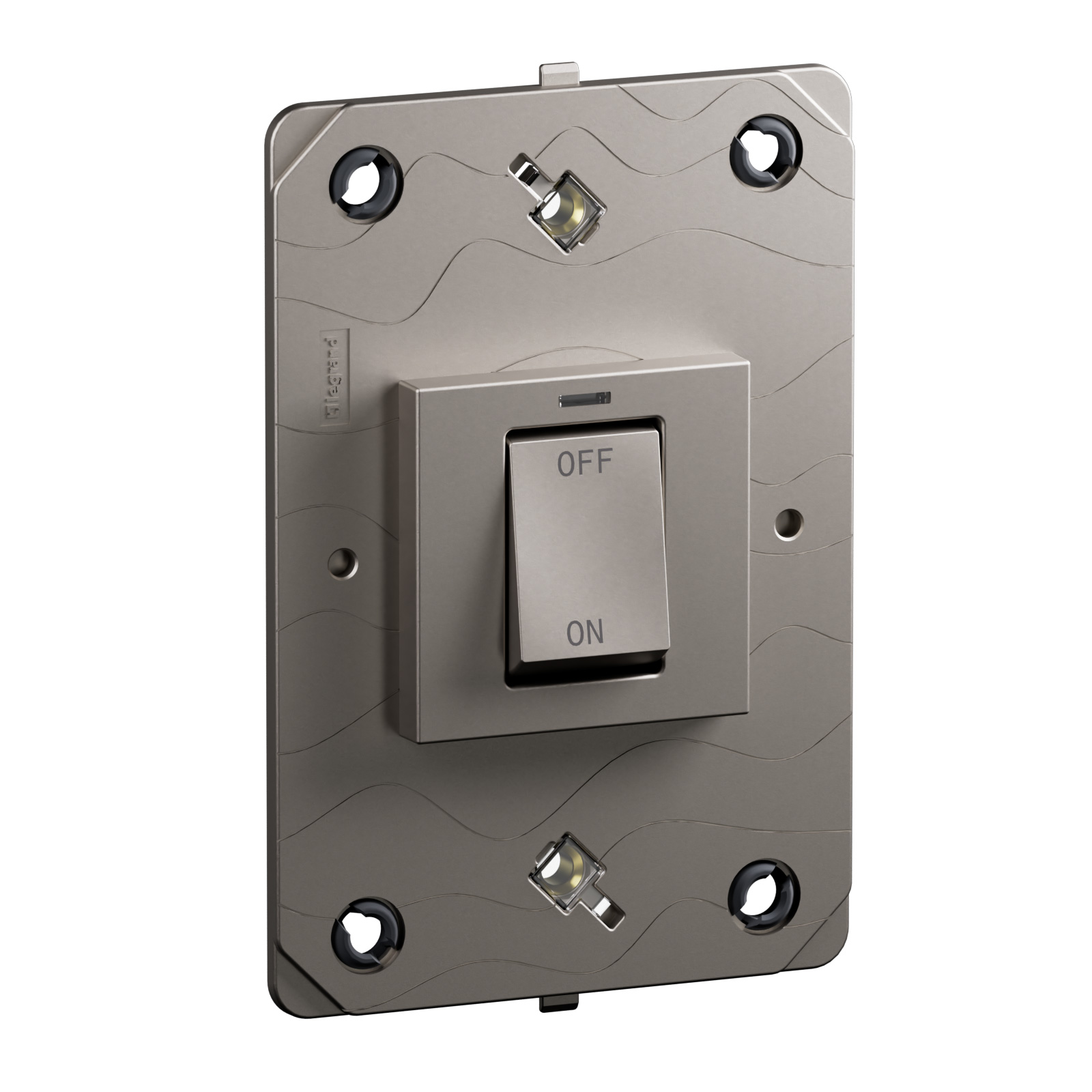 Arteor Advance - 2 modules 45A double pole switch matt titanium - High ...