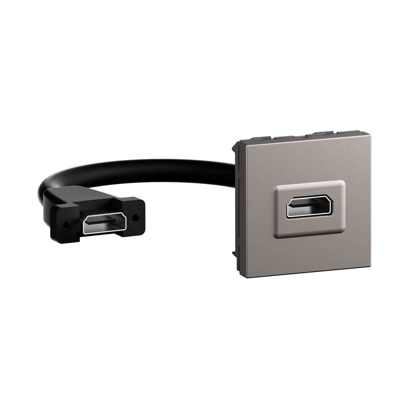 Arteor Advance - 2 modules hdmi preterminated socket matt titanium - 2M ...