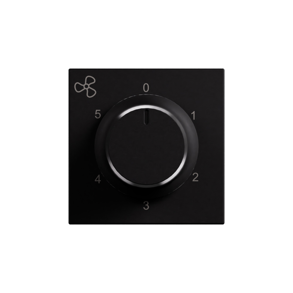 Arteor Advance - 2 modules rotary fan controller 120W matt black ...