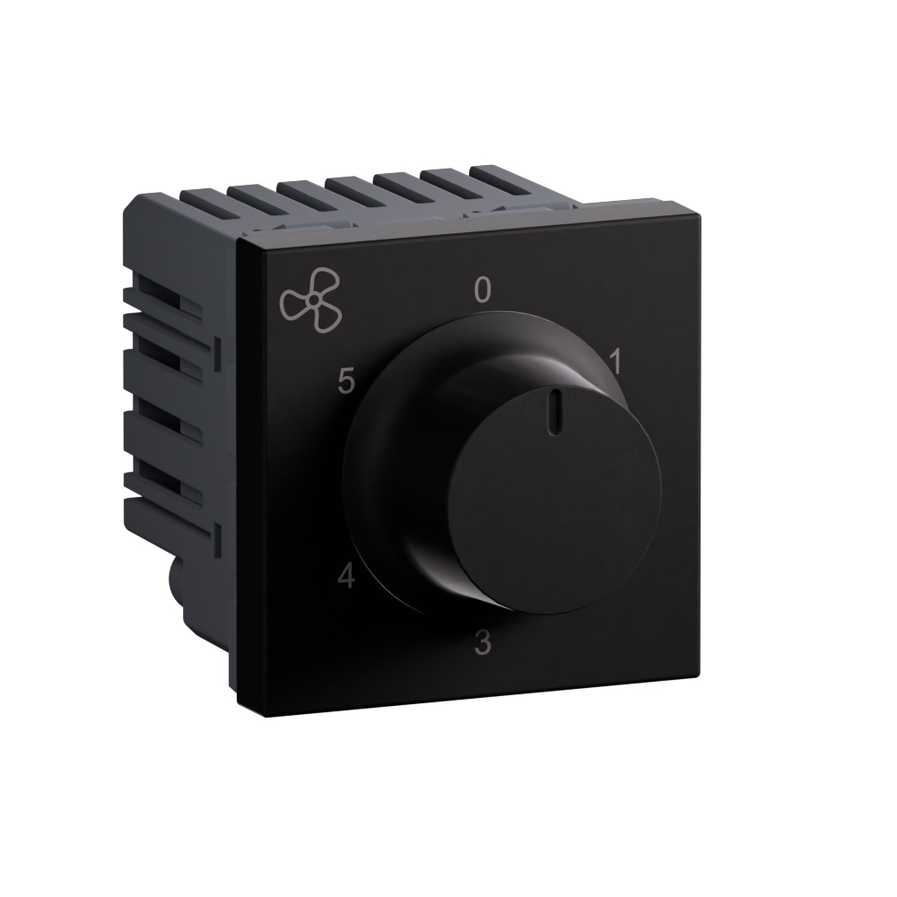 Arteor Advance - 2 modules rotary fan controller 120W matt black ...