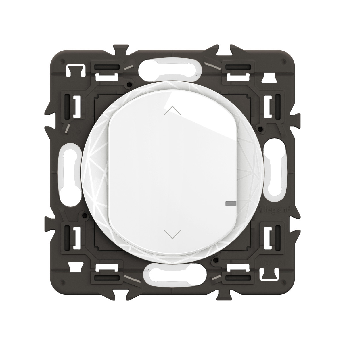 086013L Interrupteur Double Pour Volets Roulants Appareillage Saillie Complet Avec Bornes Automatiques Blanc