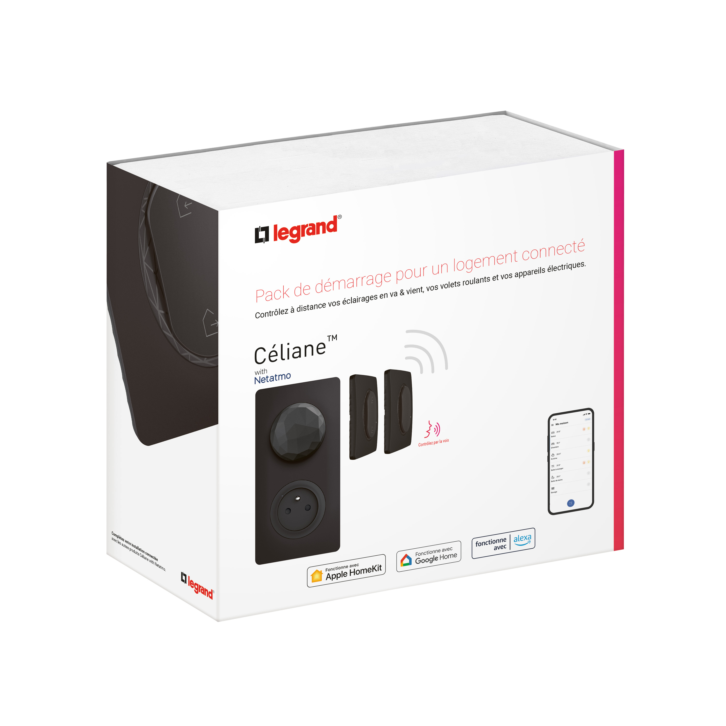 Pack Legrand Céliane Netatmo TITANE 67770 - Démarrage Connecté éclairage Et Volets