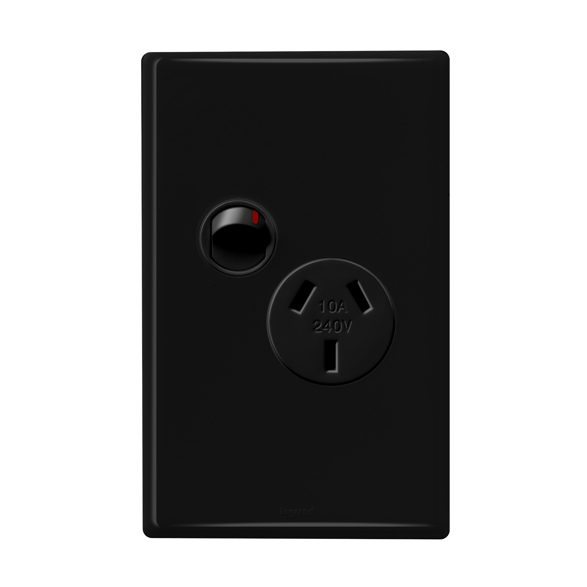 Single Powerpoint Rear Excel Life 10A Vertical Single Powerpoint Black | EDV787BL ...