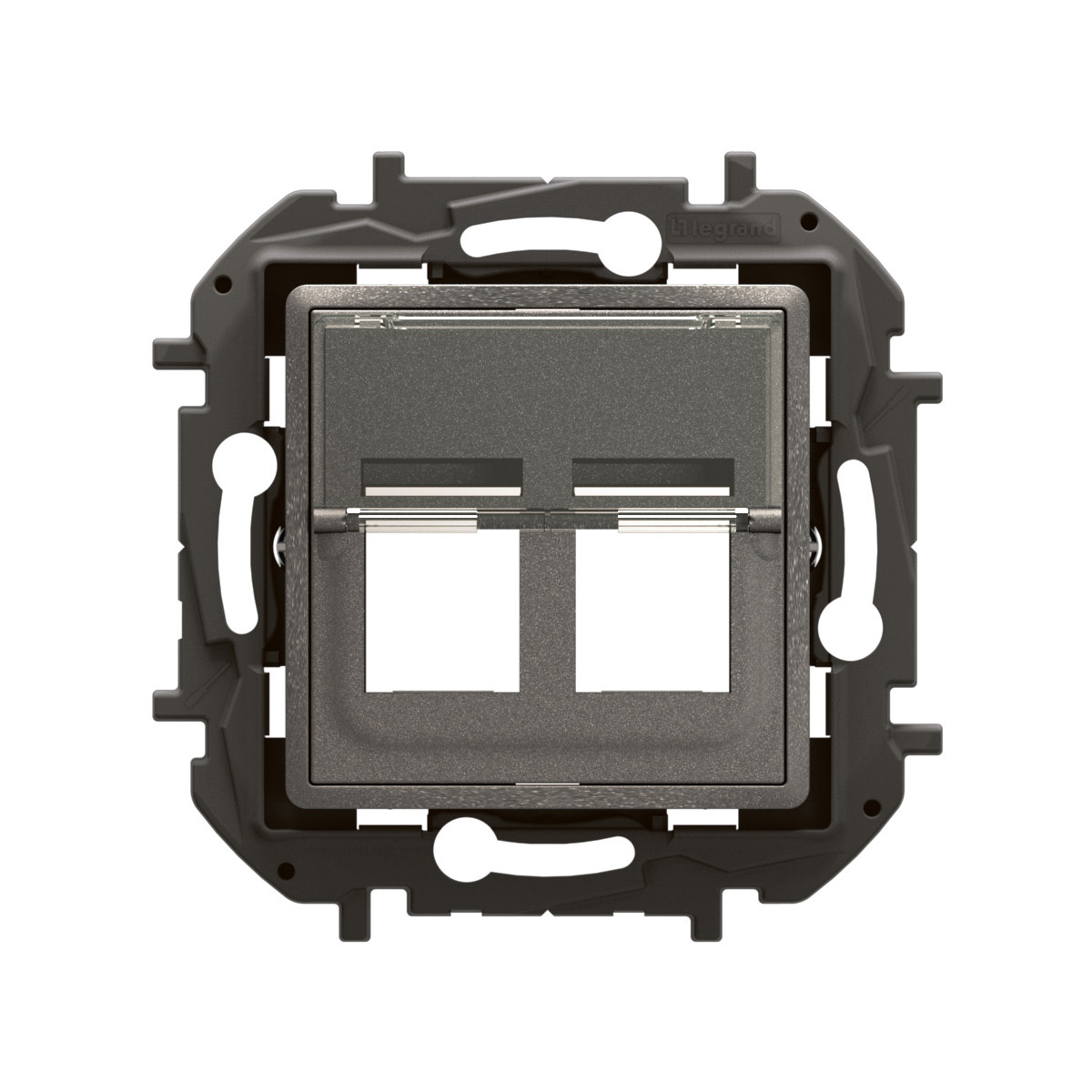 Niloé - Double keystone adaptor medium grey - Flush-mounted ...