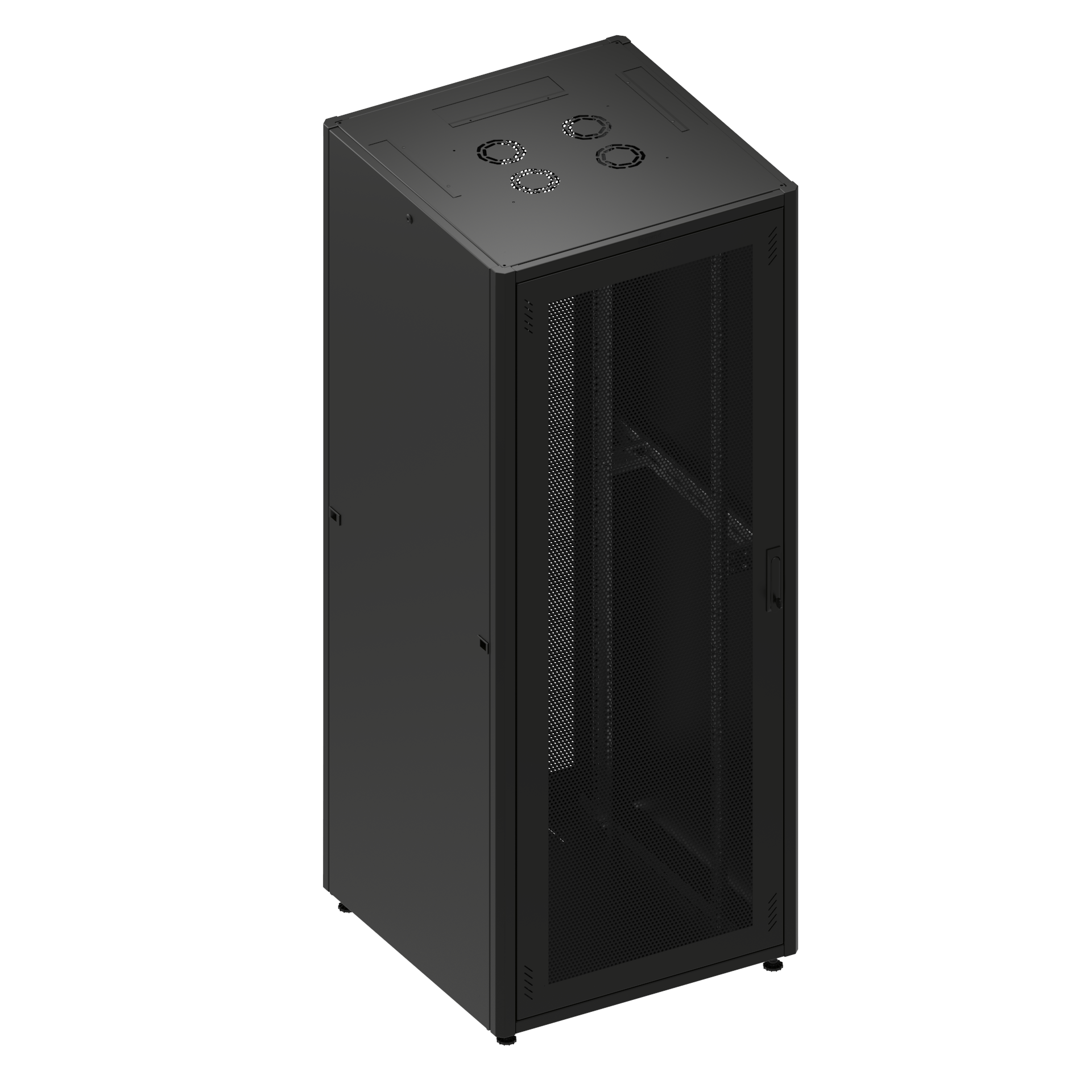 Server cabinet 42U 780x1000 with front single and double rear 63% ...