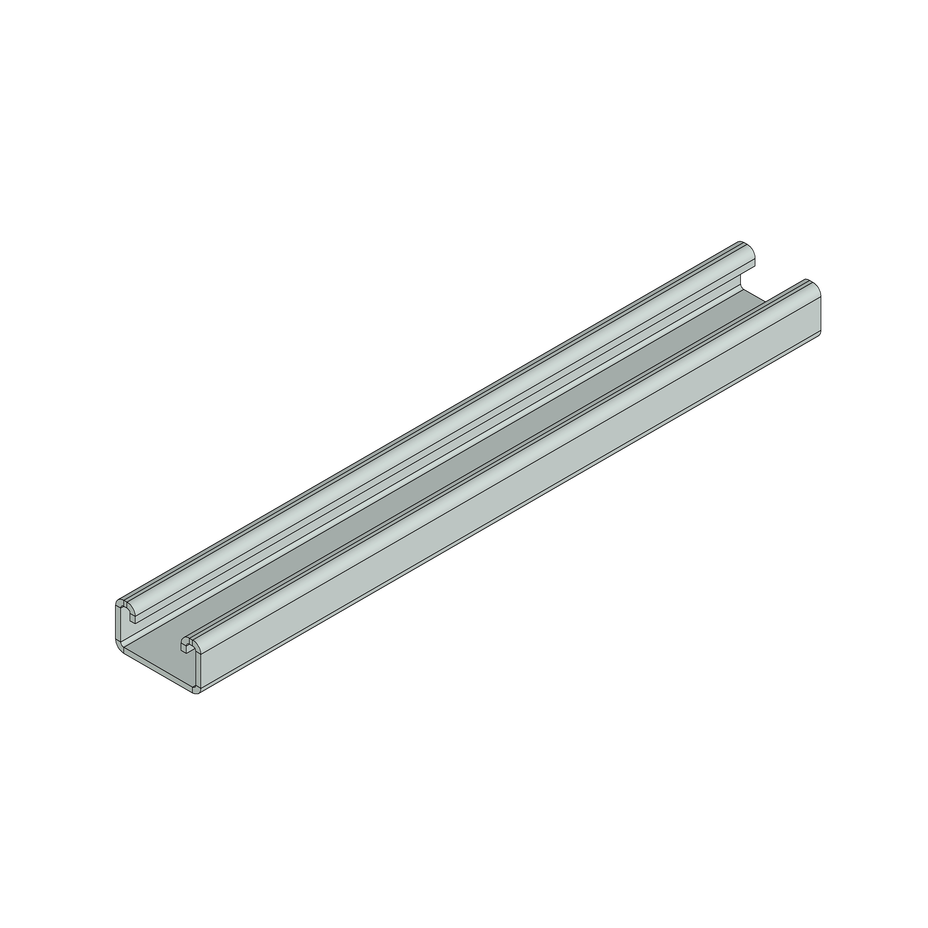 EM Series Pre-Galvanised Channel 21x41x2.5mm | EM3000PG | MSS