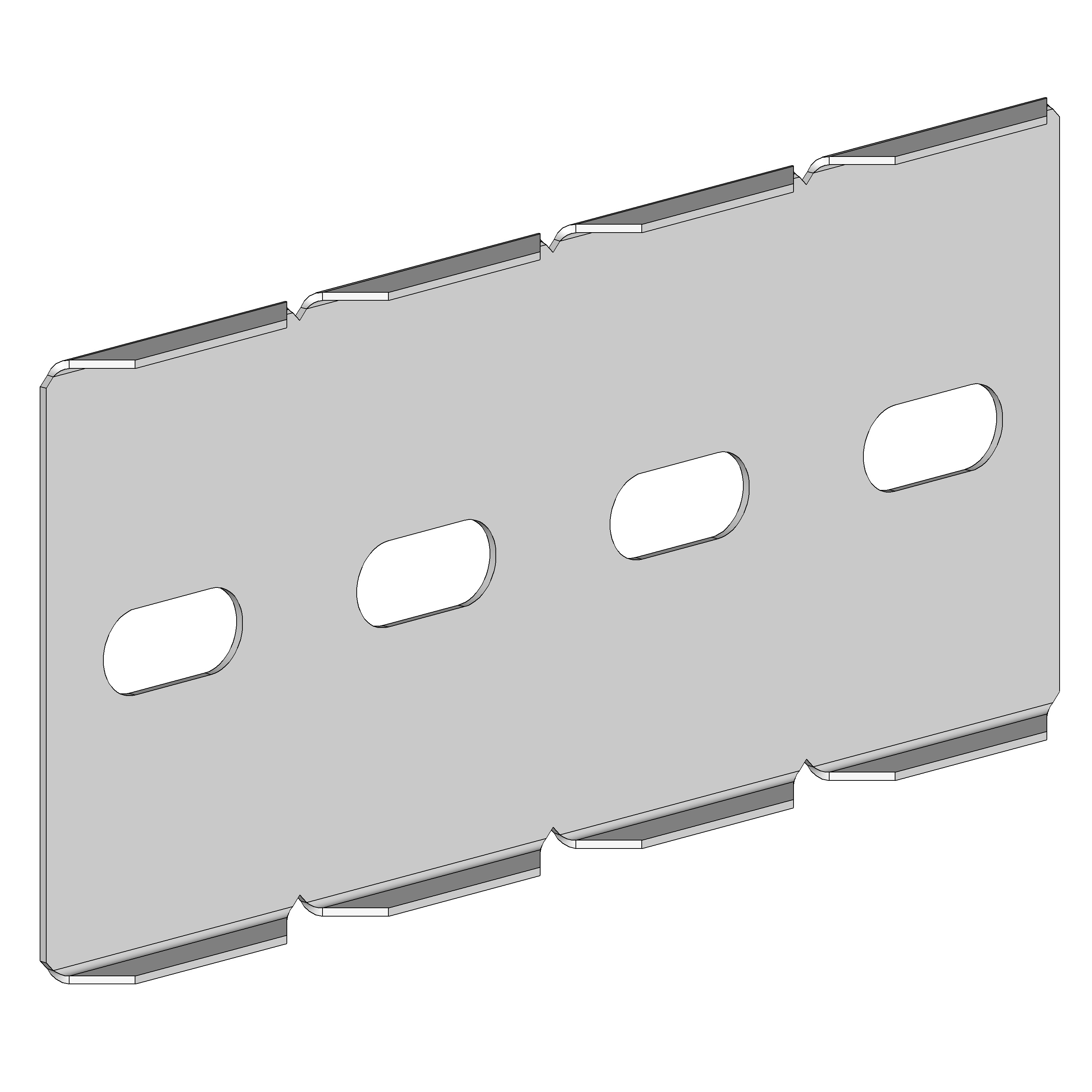 EMT5 Cable Tray Hot Dip Galvanised Outer Radius Horizontal Bend Plate ...