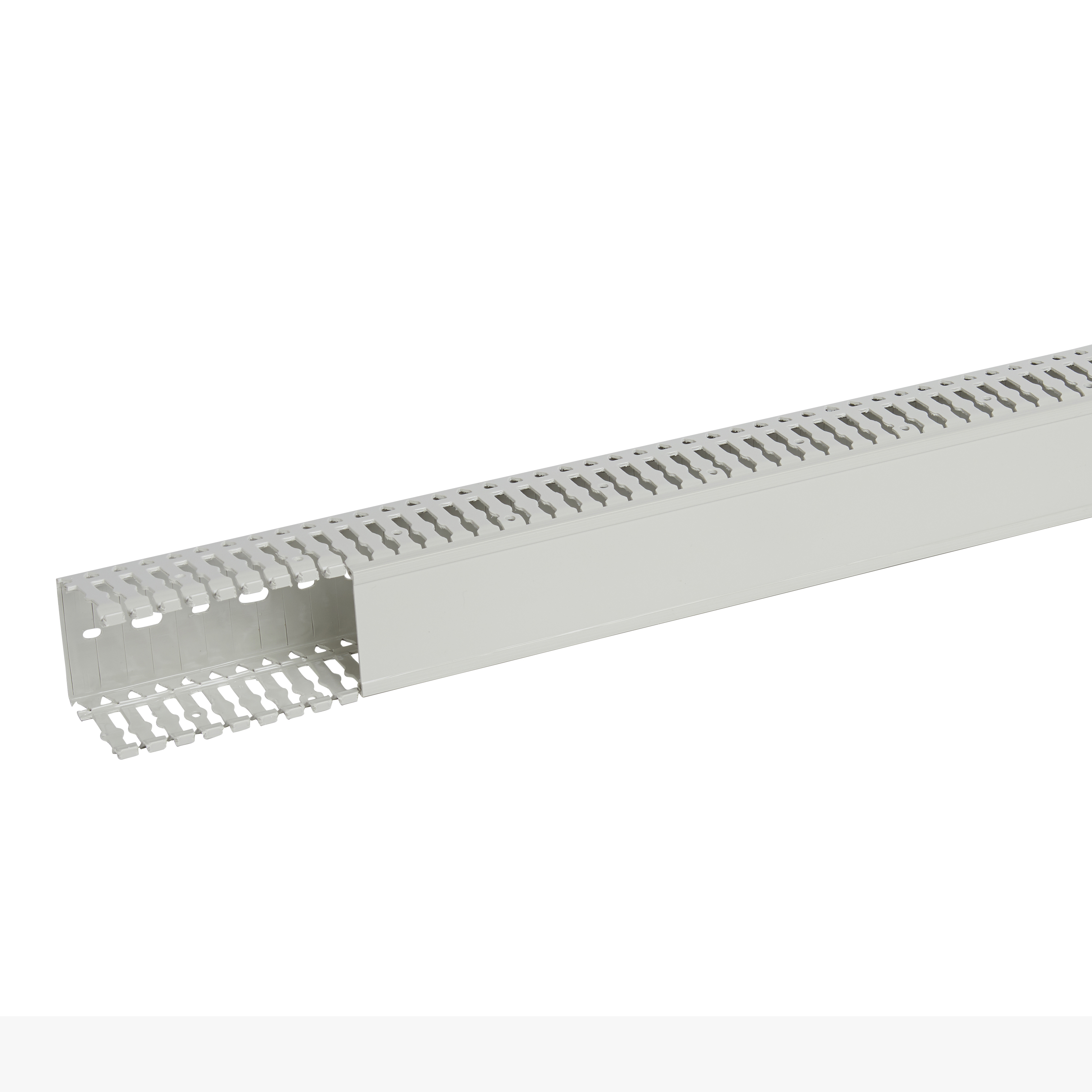 Conduit De Câblage PVC Gris RAL Avec Couvercle - 40 X 40 Mm - Pour Armoires Électriques Et Machines - Norme UL94-V0