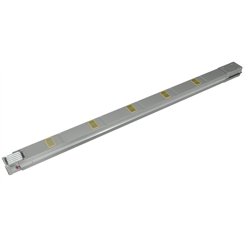 Straight element XCM630 Cu with 5 outlets on one side only - In=630A