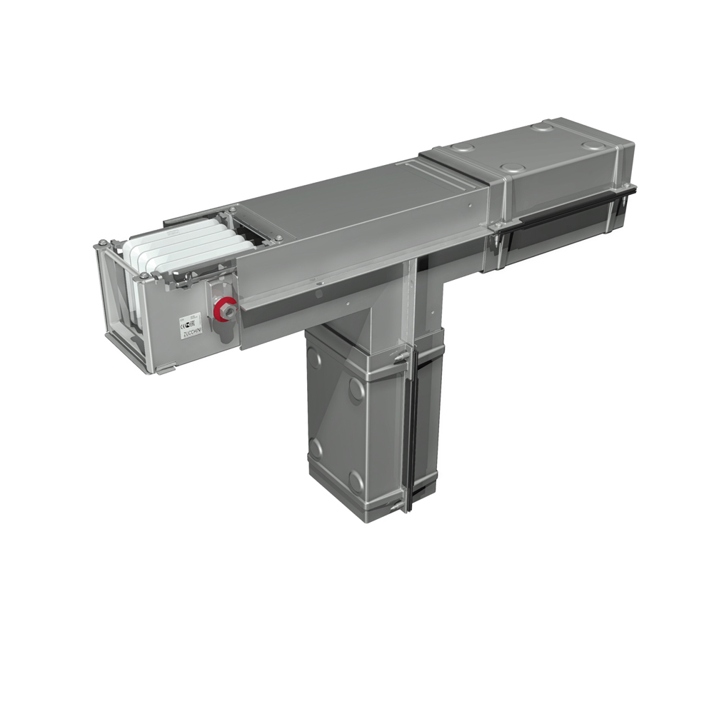 Horizontal standard T elements for busbar XCM Al - Cu=1000A
