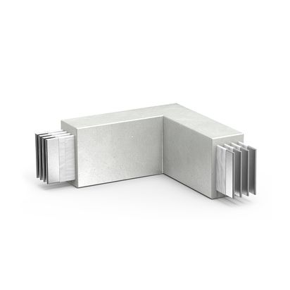 Horizontal elbow RCP Al - In= 2500A